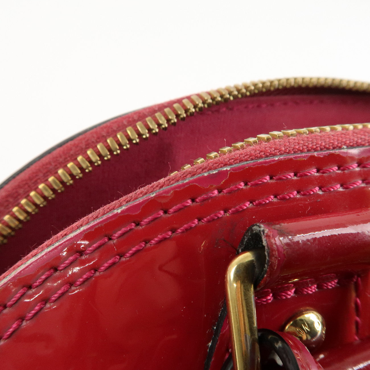 Louis Vuitton Monogram Vernis Alma BB 2Way Bag Rose Indien M91771 Used