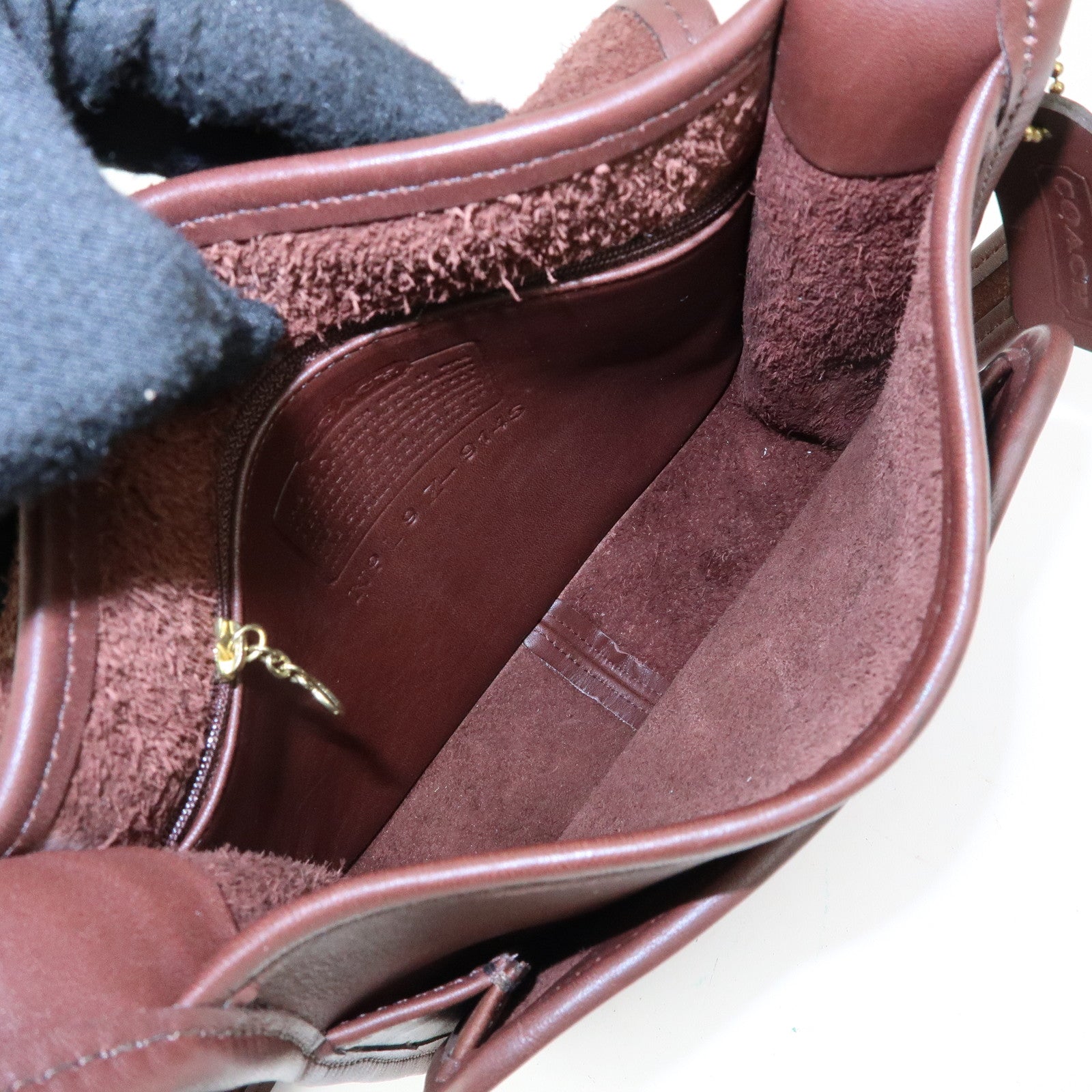 COACH Ergo Set of 2 Leather Shoulder Hand Bag Brown Beige Yellow