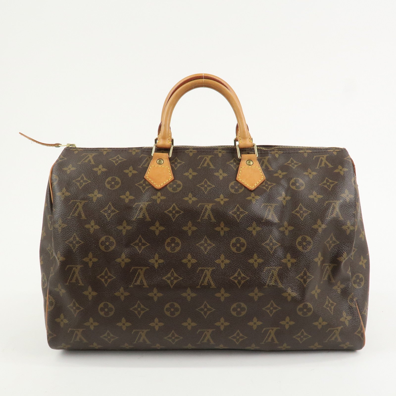 Louis Vuitton Monogram Speedy 40 Hand Bag Boston Bag Brown M41522