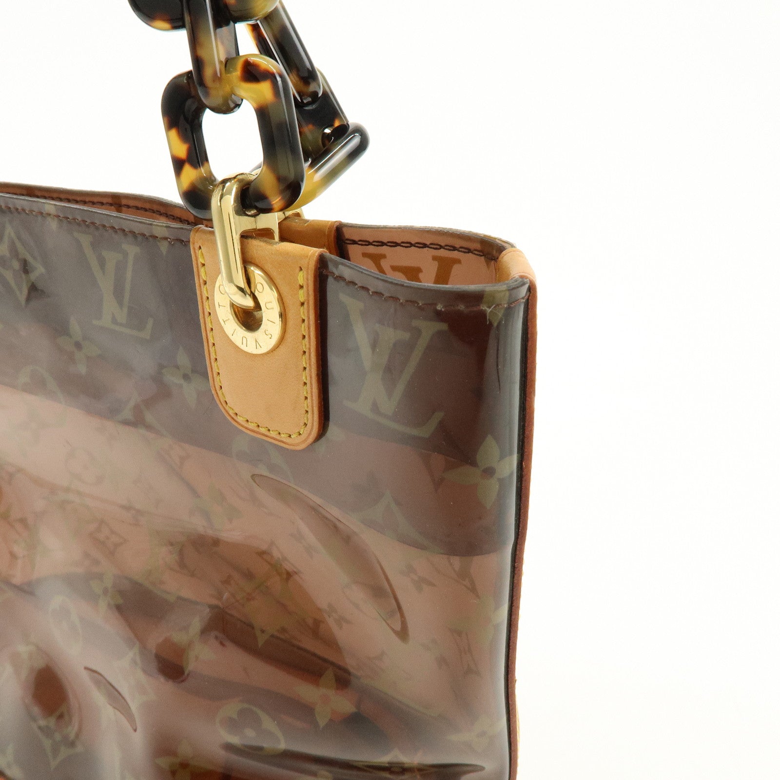 Louis Vuitton Monogram Cabas Ambre PM Tote Bag Clear Brown M92502