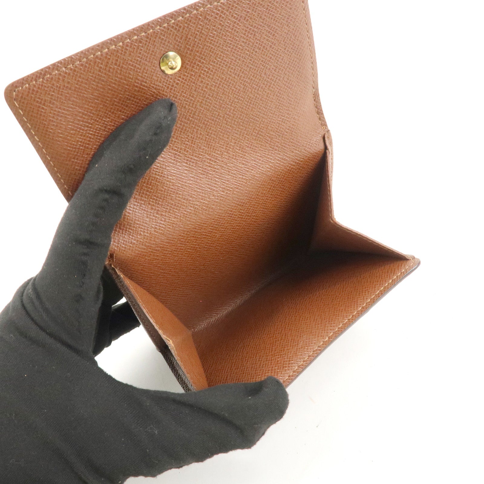 Louis Vuitton Monogram Porte Monnaie Billet Carte Credit M61652 Used