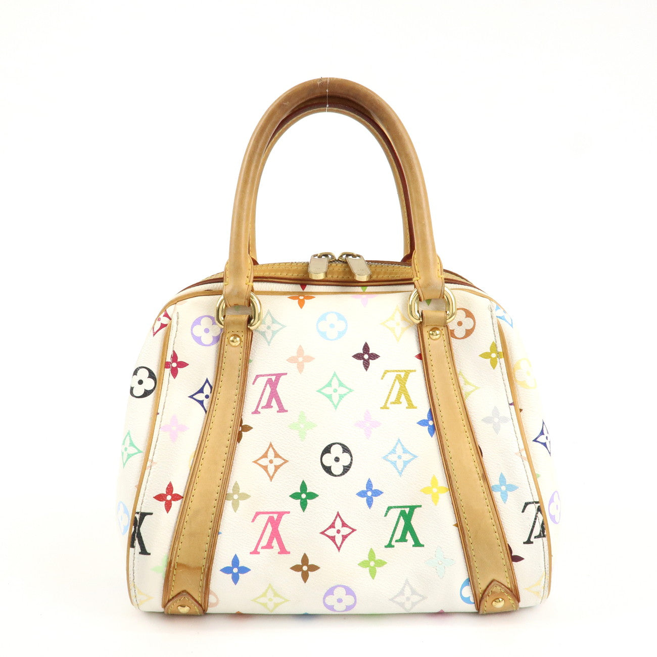 Louis Vuitton Monogram Multicolor Priscilla Hand Bag Blanc M40096 Used