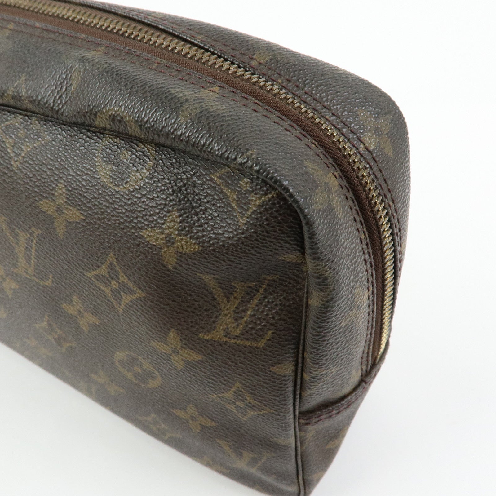 Louis Vuitton Monogram Trousse Toilette 28 Pouch Brown M47522