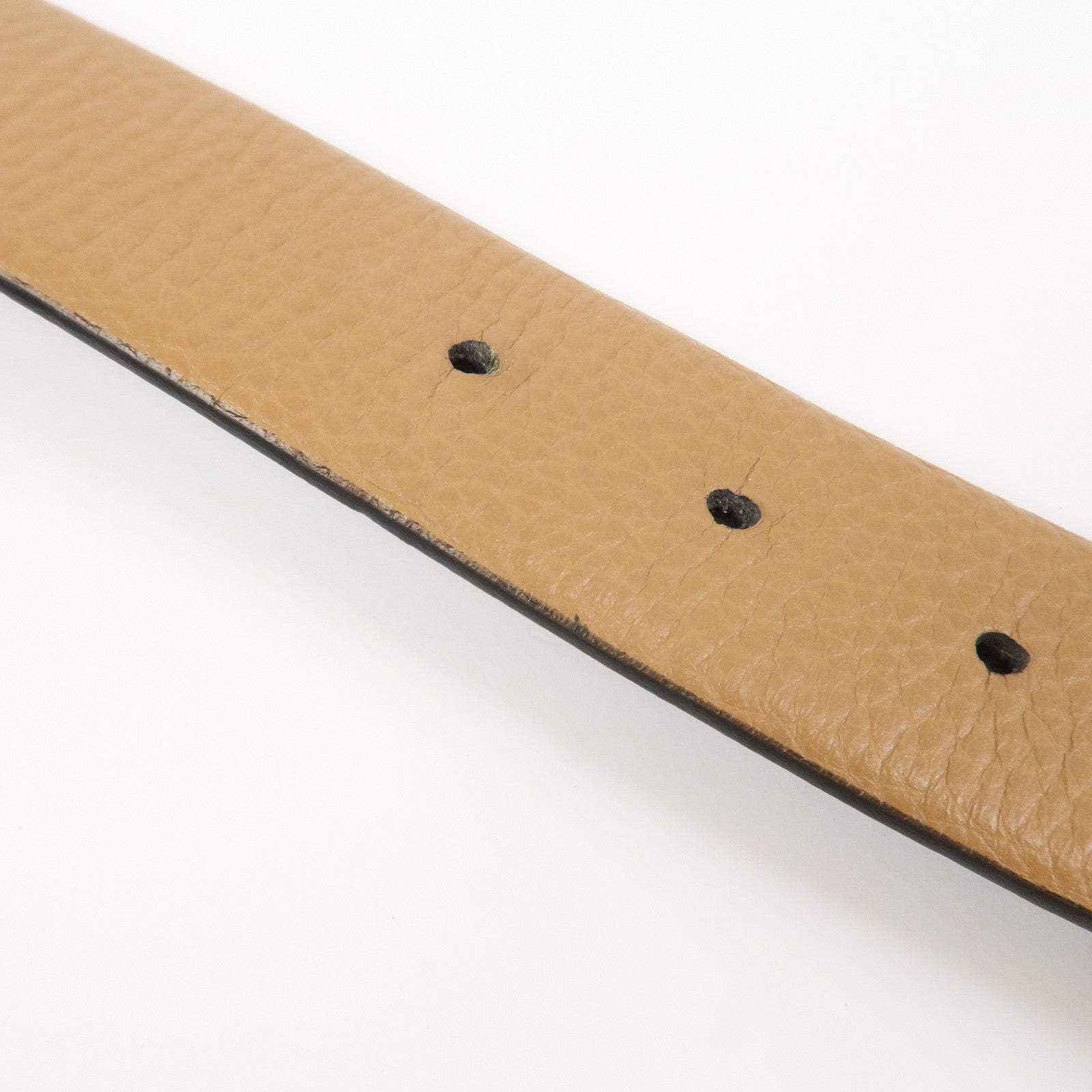 Ferragamo Gancini Logo Leather Belt Brown