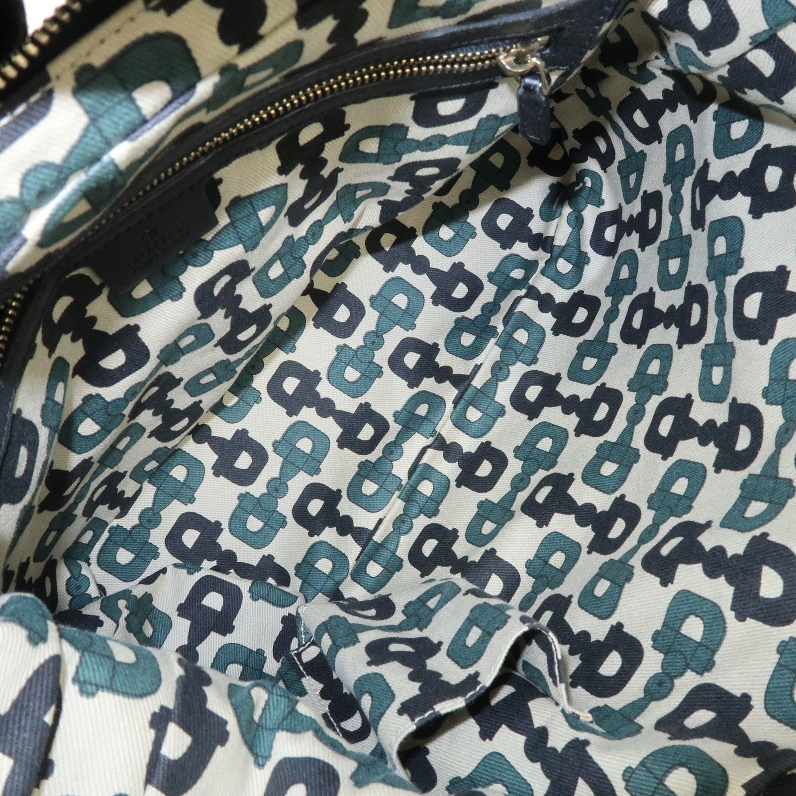 GUCCI Guccissima Leather Shoulder Bag Hand Bag Black 181515 Used