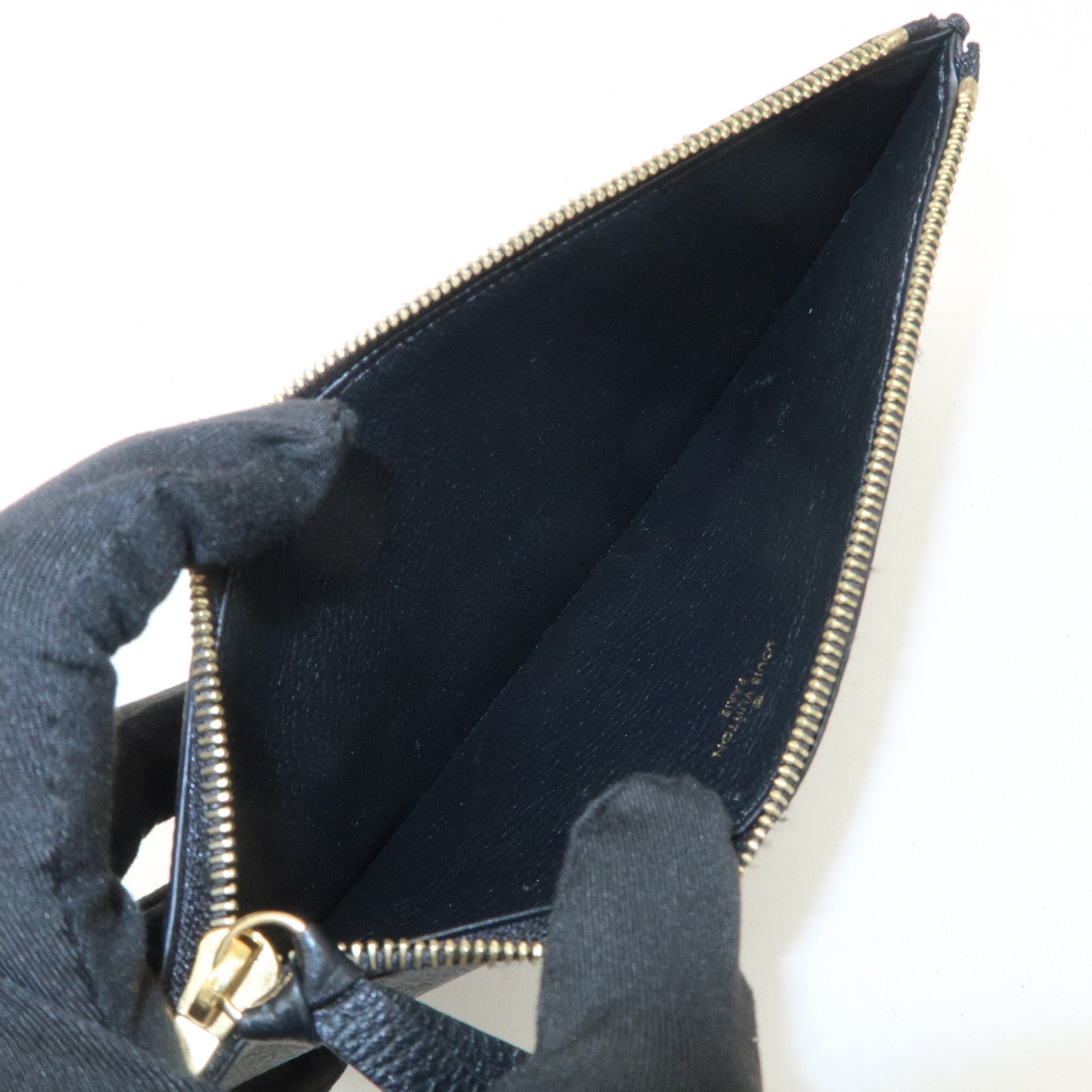 Louis Vuitton Monogram Empreinte Pochette Félicie Black M82479 Used