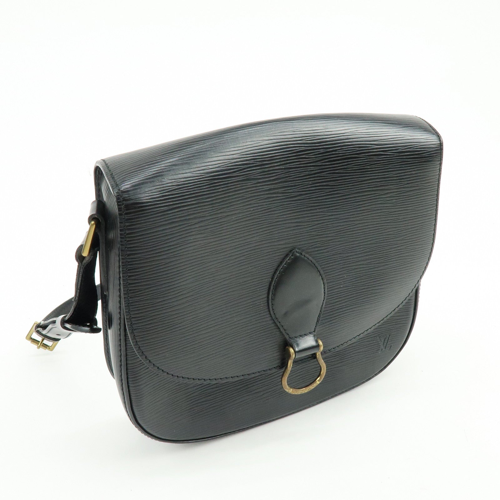 Louis Vuitton Epi Saint Cloud Shoulder Bag Black Noir M52192
