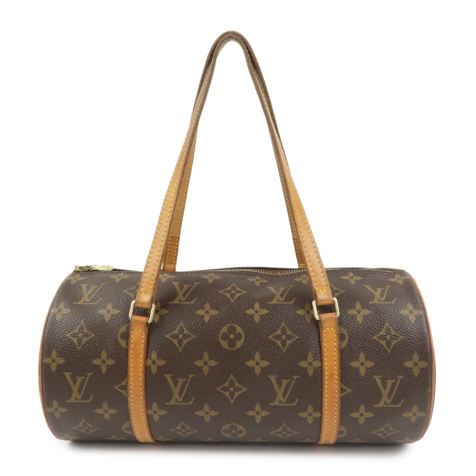 Louis Vuitton Monogram Papillon 30 Hand Bag Brown M51385