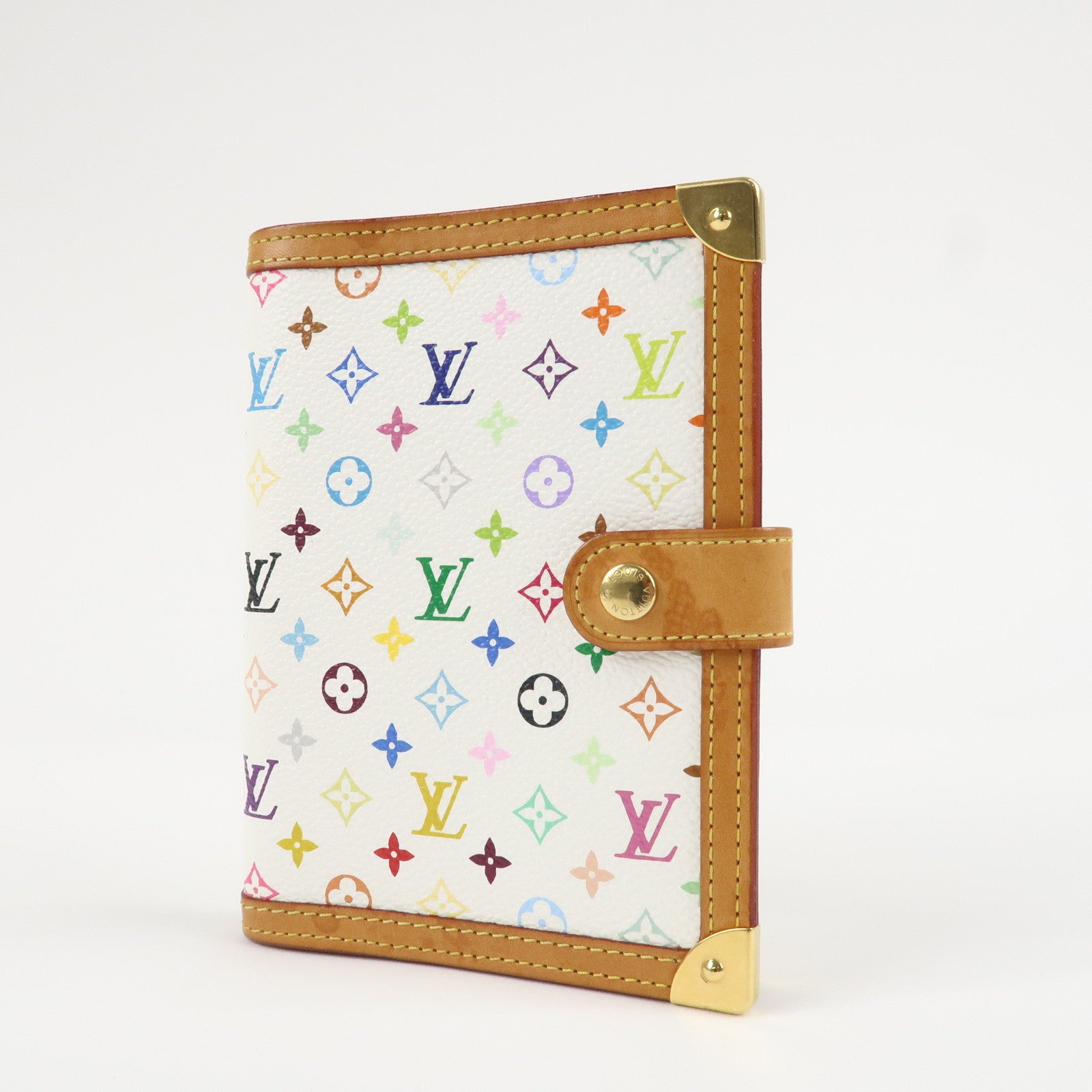 Louis Vuitton Monogram Multi Color Agenda PM Planner Cover R20896 Used