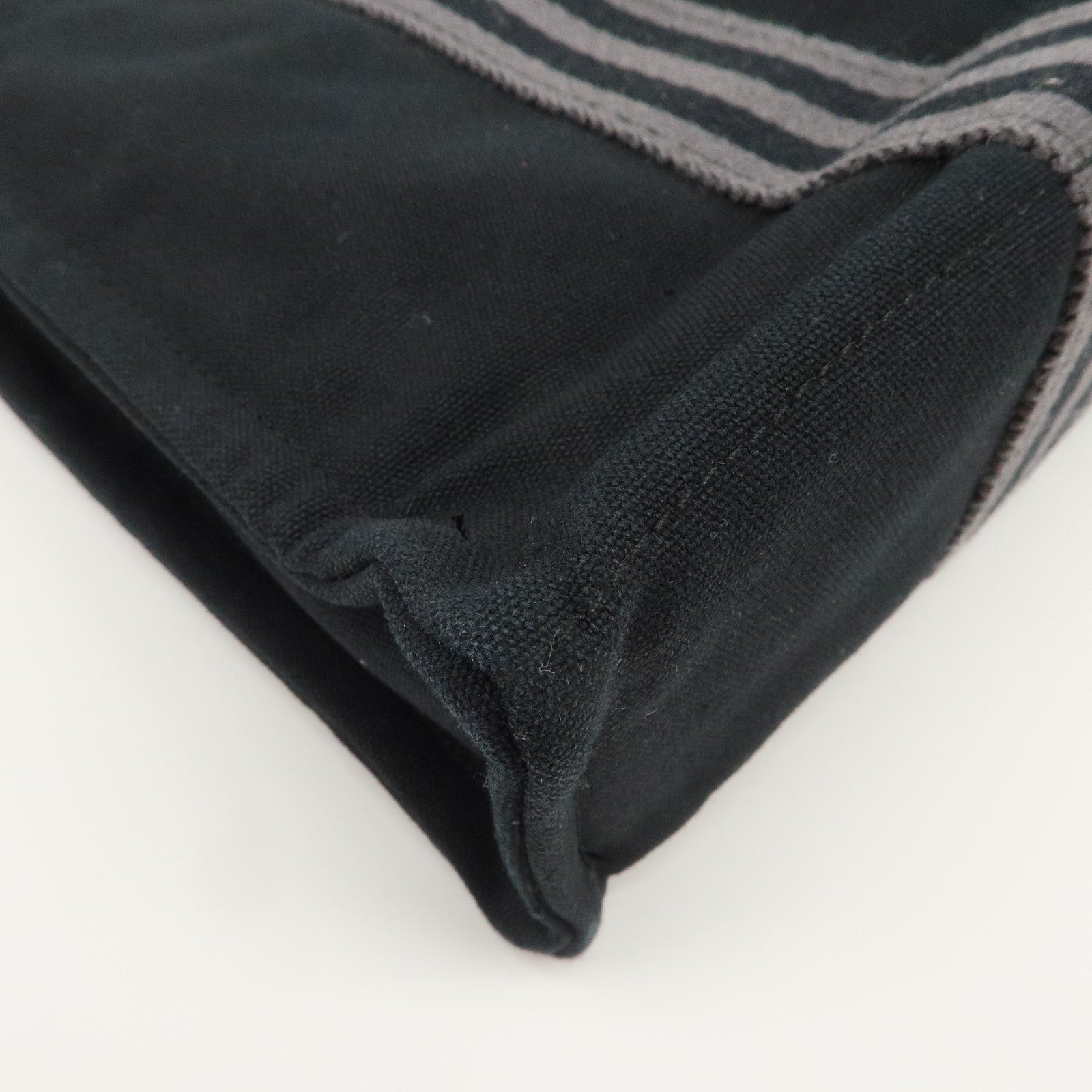 HERMES Fourre Tout PM Cotton Tote Bag Hand Bag Black