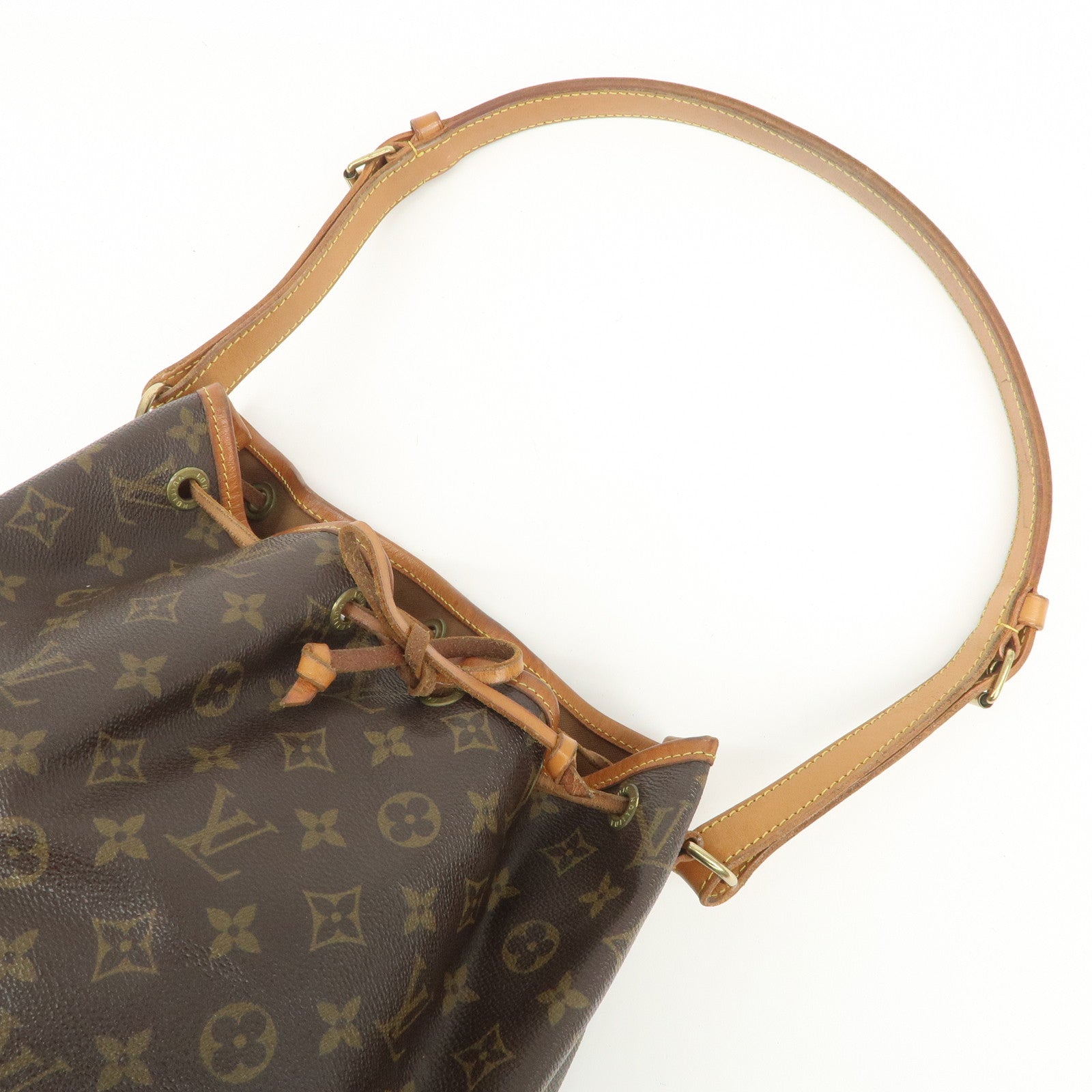 Louis Vuitton Monogram Petit Noe Shoulder Bag Brown M42226