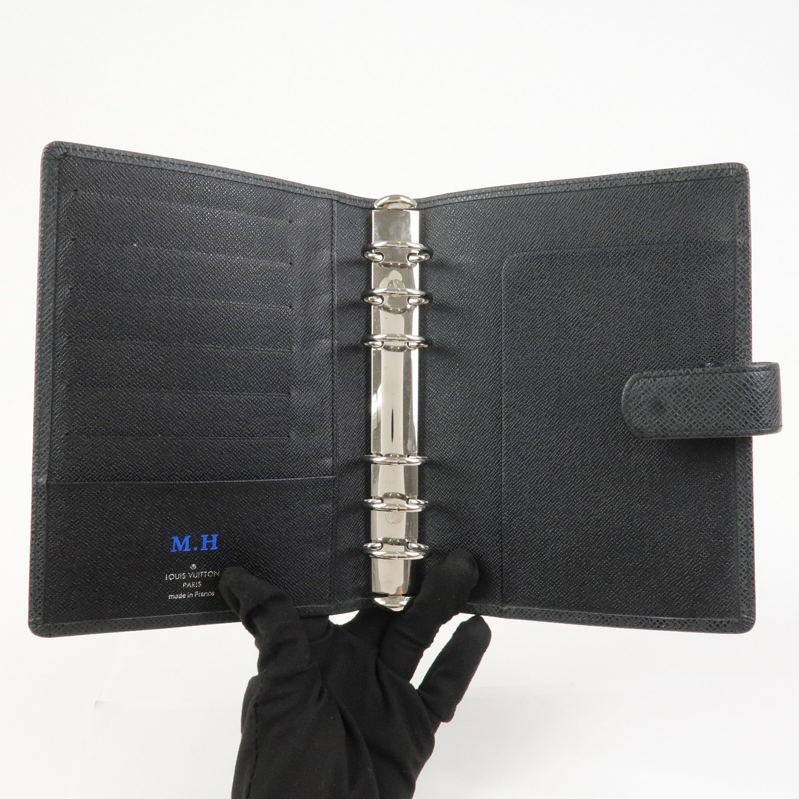 Louis Vuitton Taiga Leather Agenda MM Planner Cover Ardoise R20222