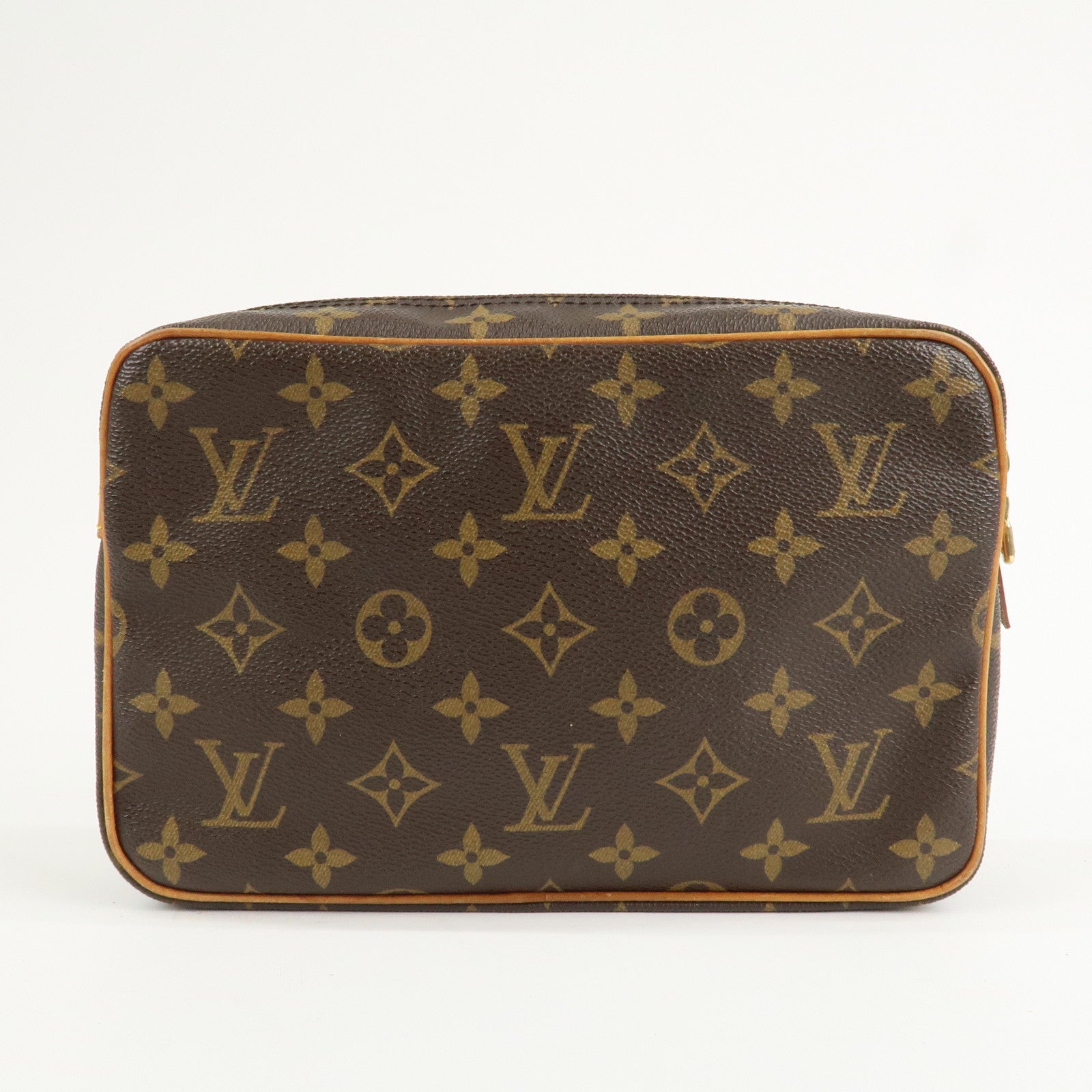Louis Vuitton Monogram Compiegne 28 Pouch Clutch Bag Brown M51845