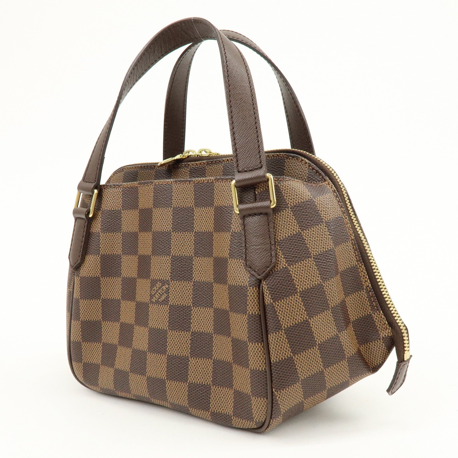 Louis Vuitton Damier Canvas Belem PM Hand Bag Brown N51173