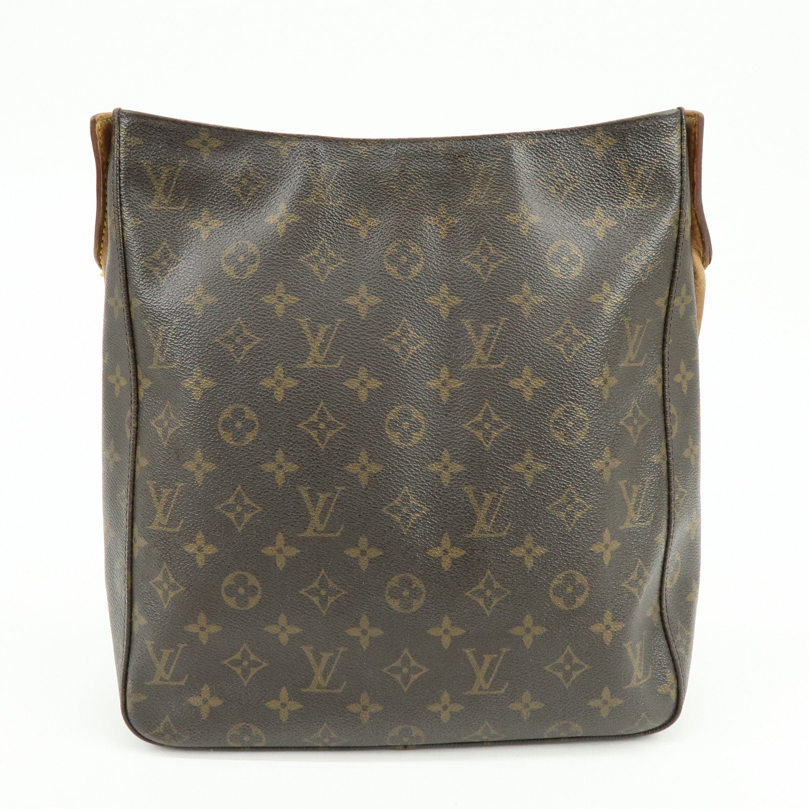 Louis Vuitton Monogram Looping GM Canvas Shoulder Bag Brown M51145