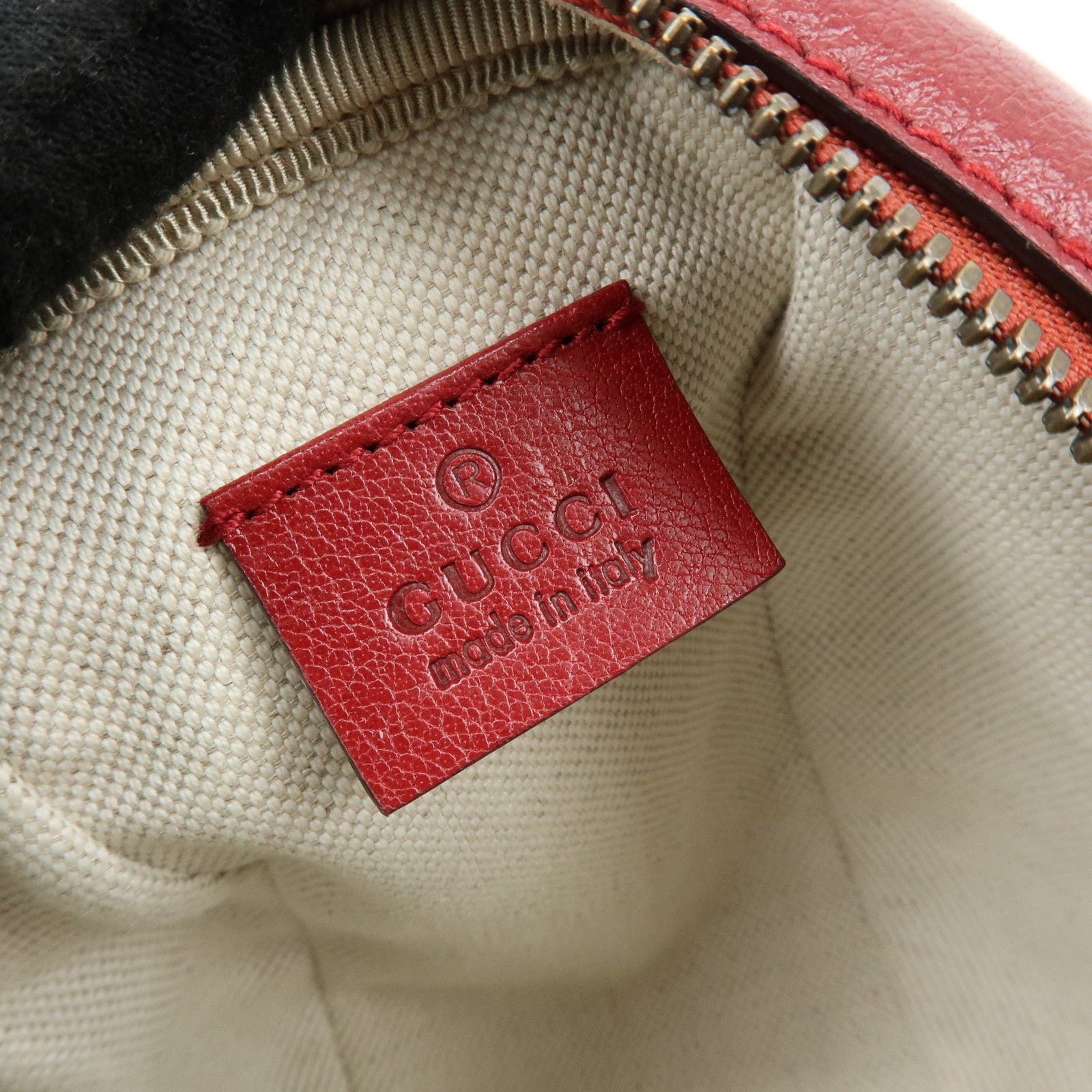 GUCCI Leather Basketball Shaped Mini Hand Shoulder Bag Red 547855