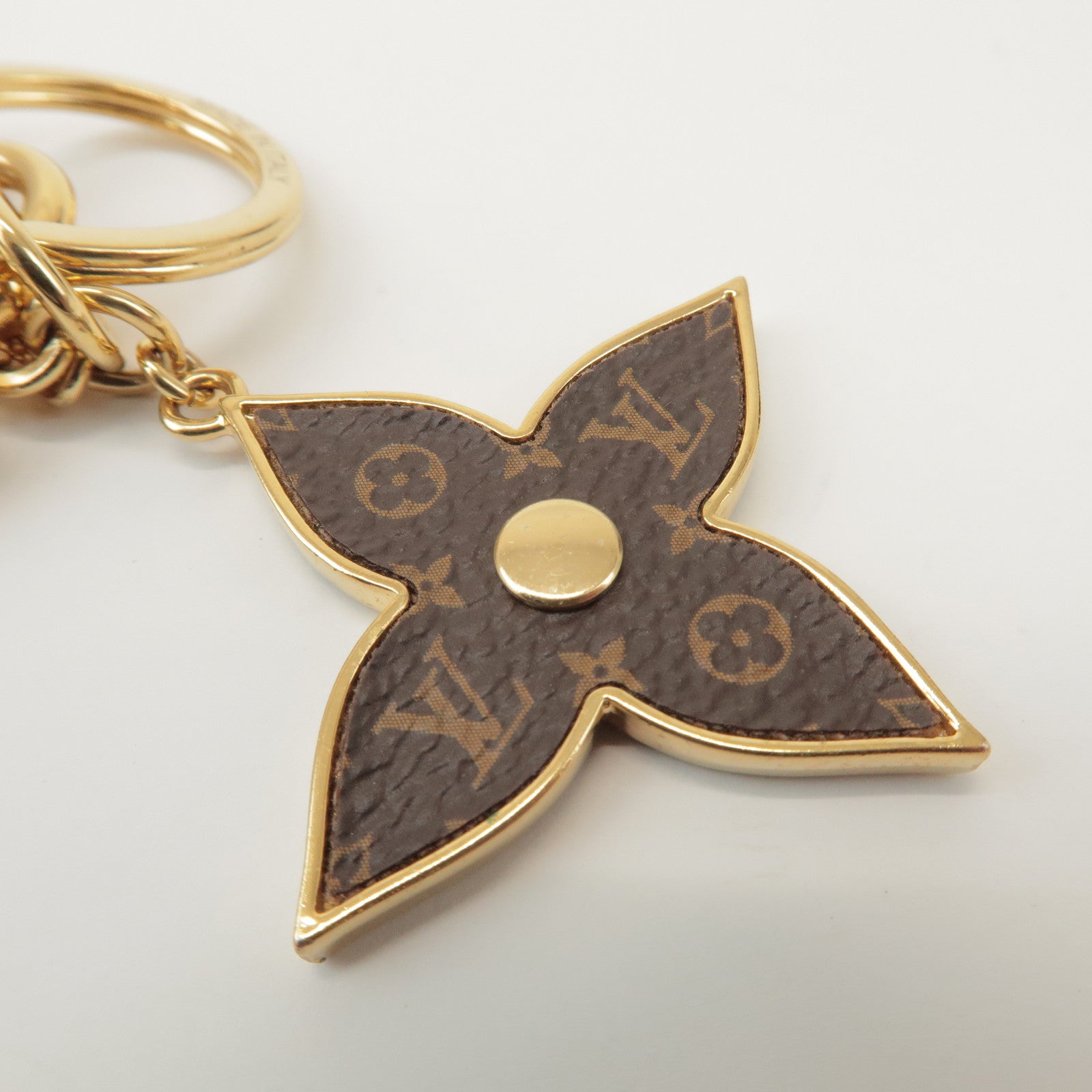 Louis Vuitton Porte Cles Spring Street Metal Bag Charm Gold M69008