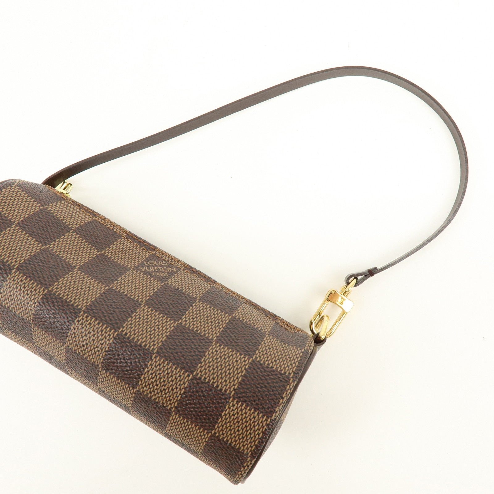 Louis Vuitton Damier Ebene Mini Pouch for Papillon Bag Brown