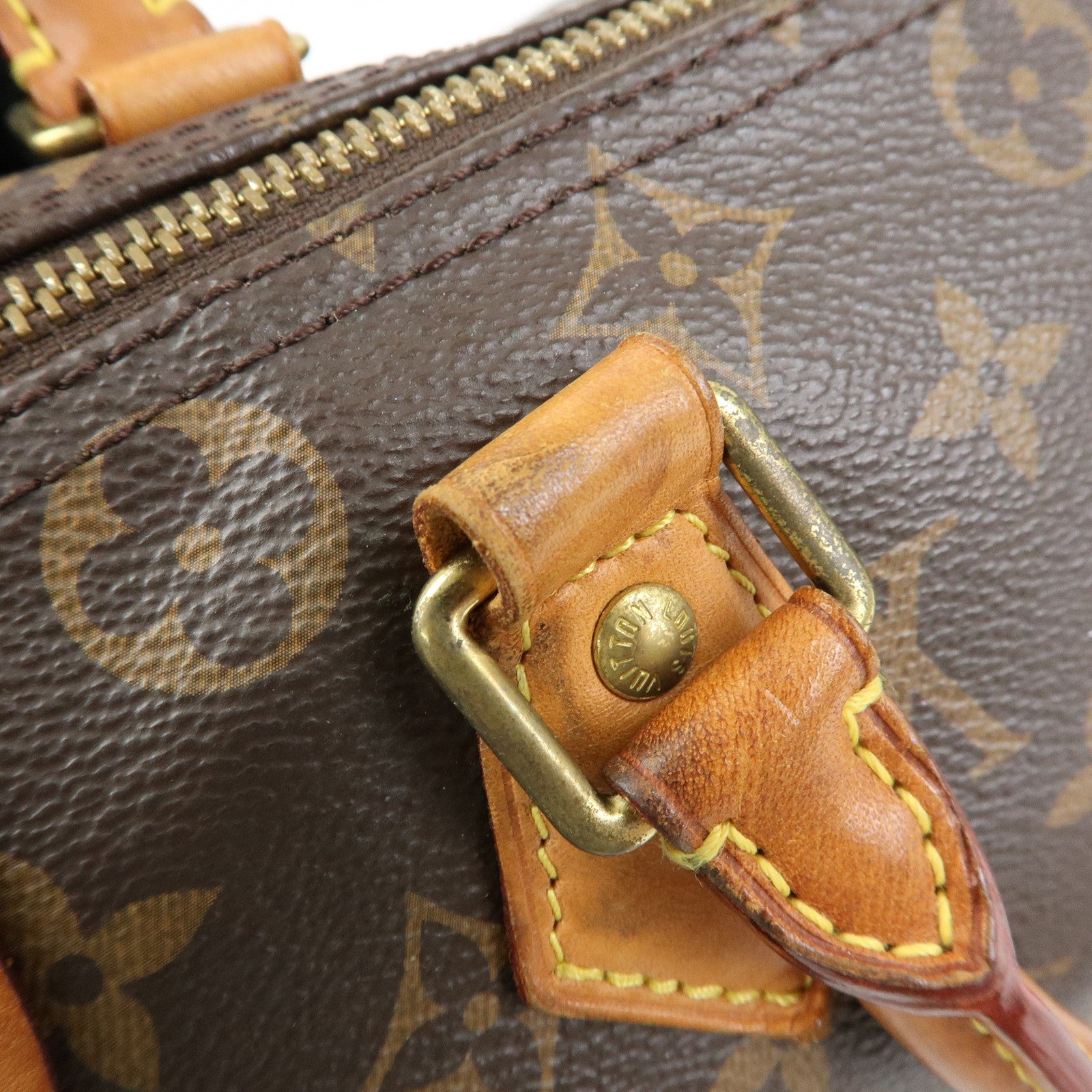 Louis Vuitton Monogram Speedy 30 Boston Bag Hand Bag Brown M41108