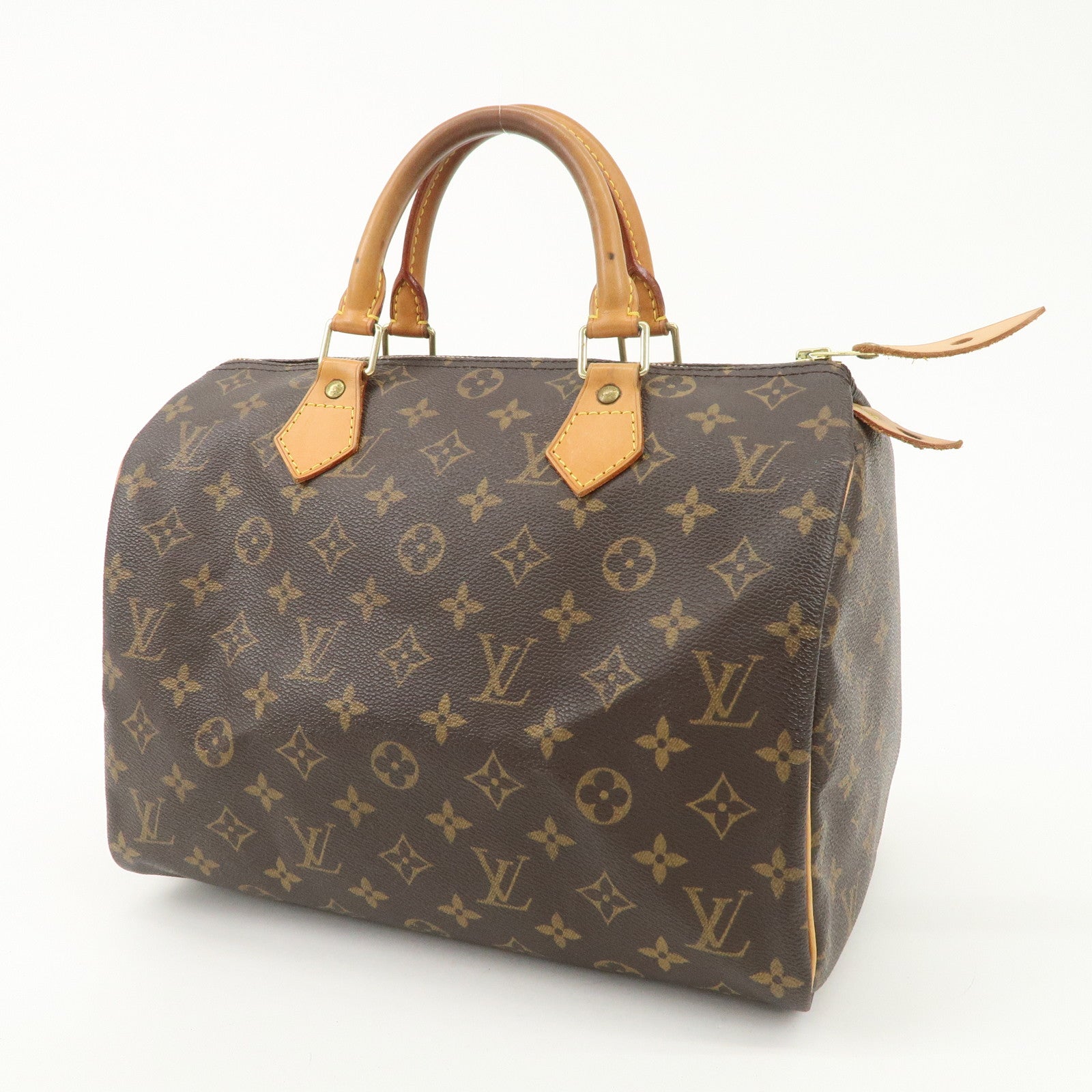 Louis Vuitton Monogram Speedy 30 Boston Bag Hand Bag Brown M41526