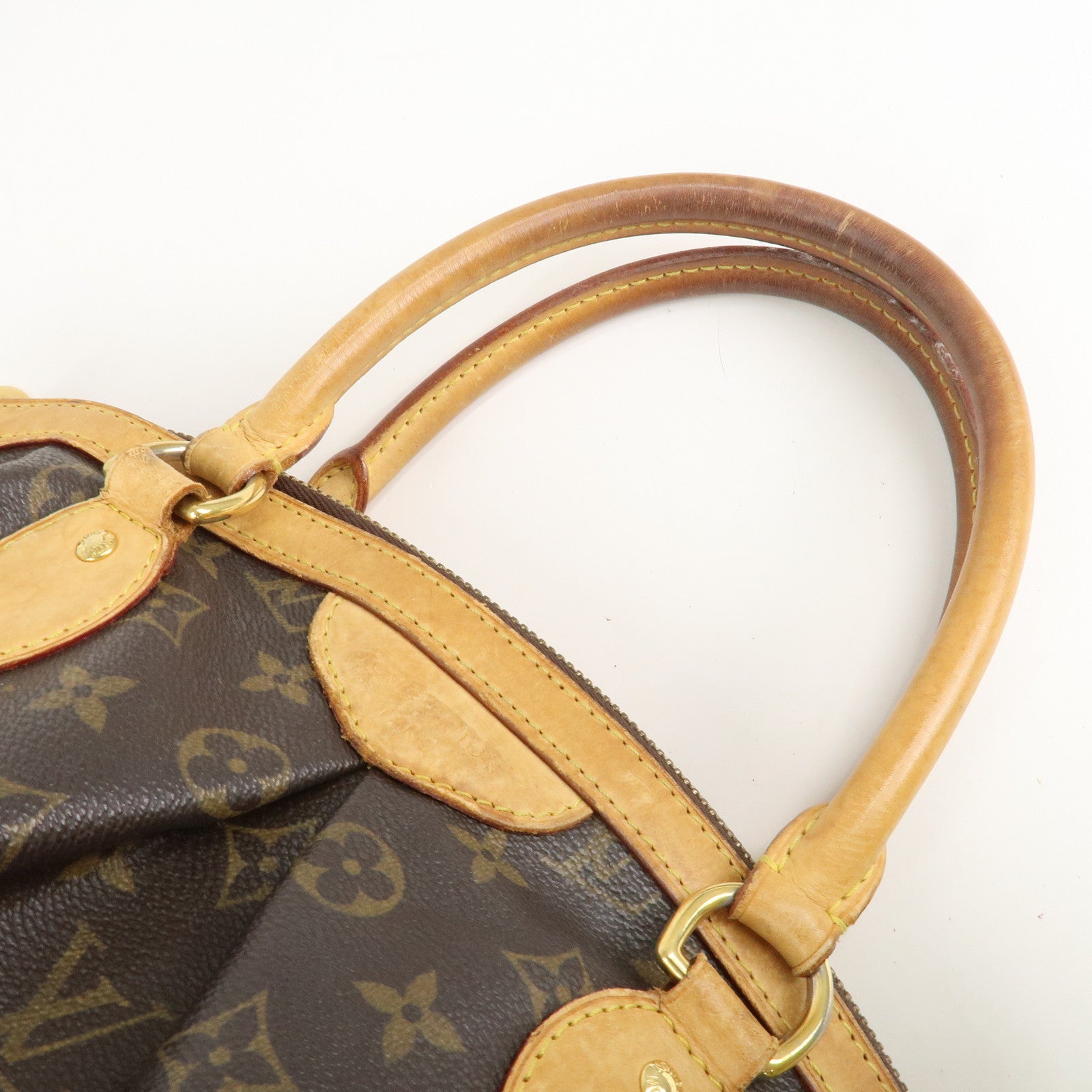 Louis Vuitton Monogram Tivoli PM Hand Bag Shoulder Bag Brown M40143 Used