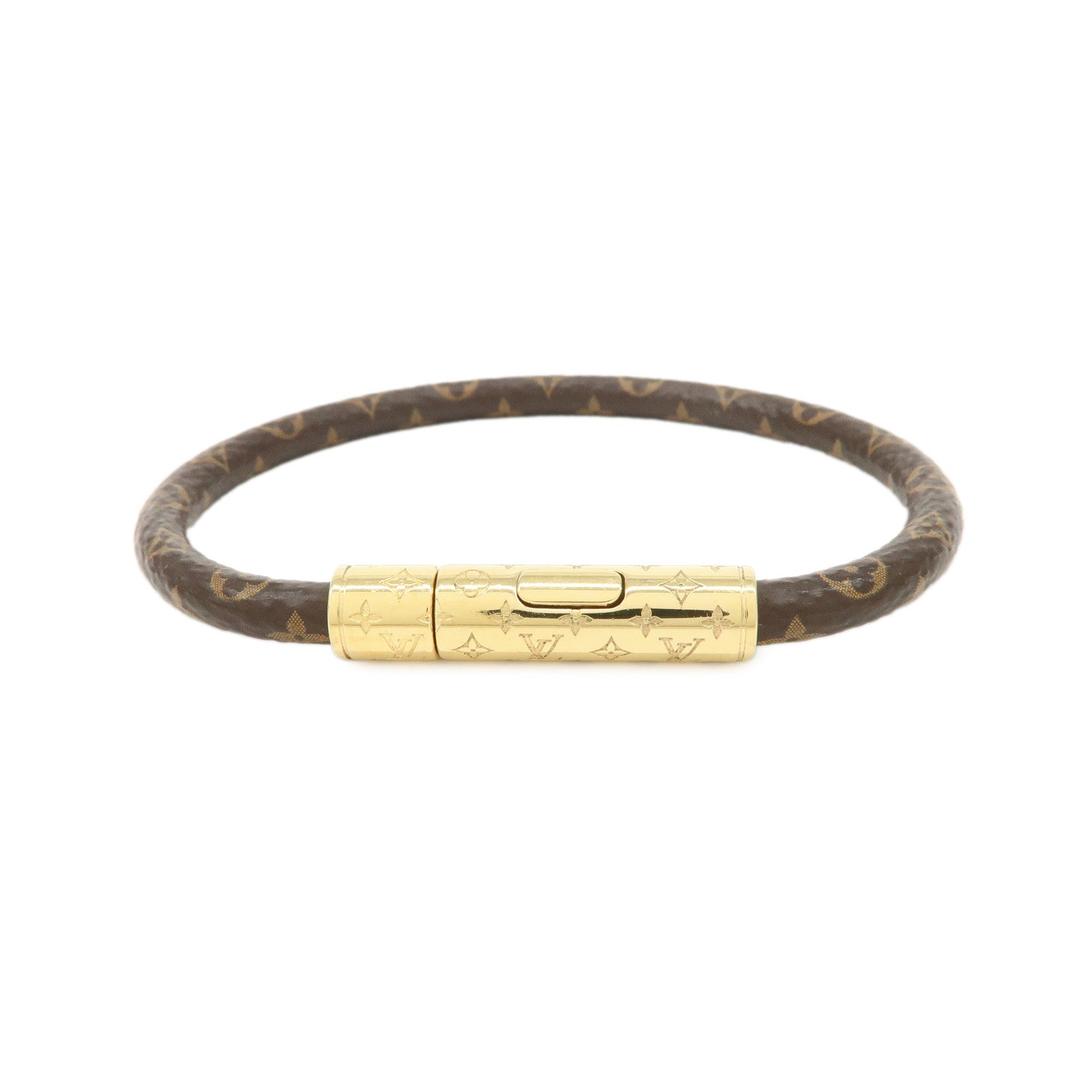Louis Vuitton Monogram Canvas LV Confidential Bracelet Brown M8274