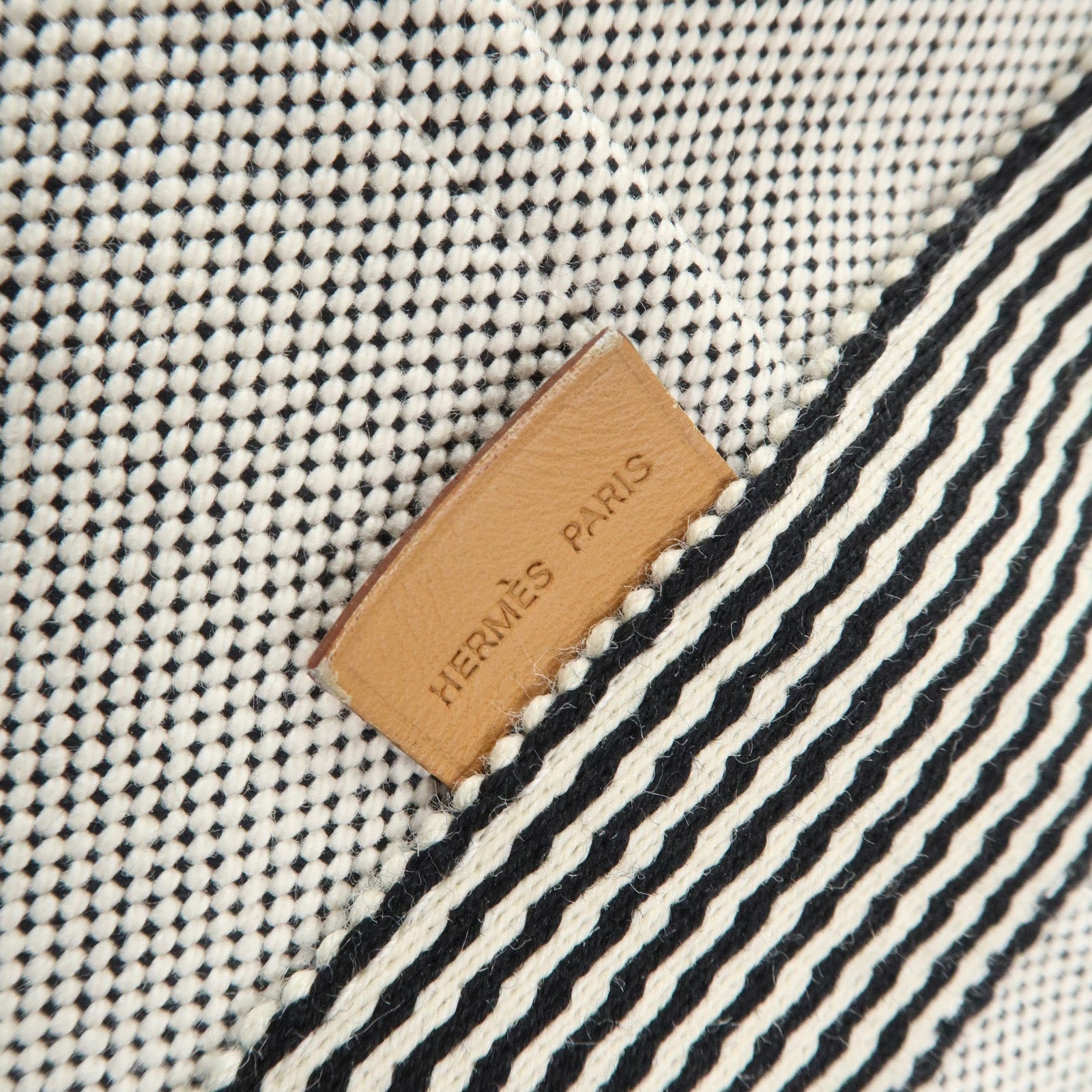 HERMES New Fourre Tout MM Canvas Tote Bag Hand Bag Gray