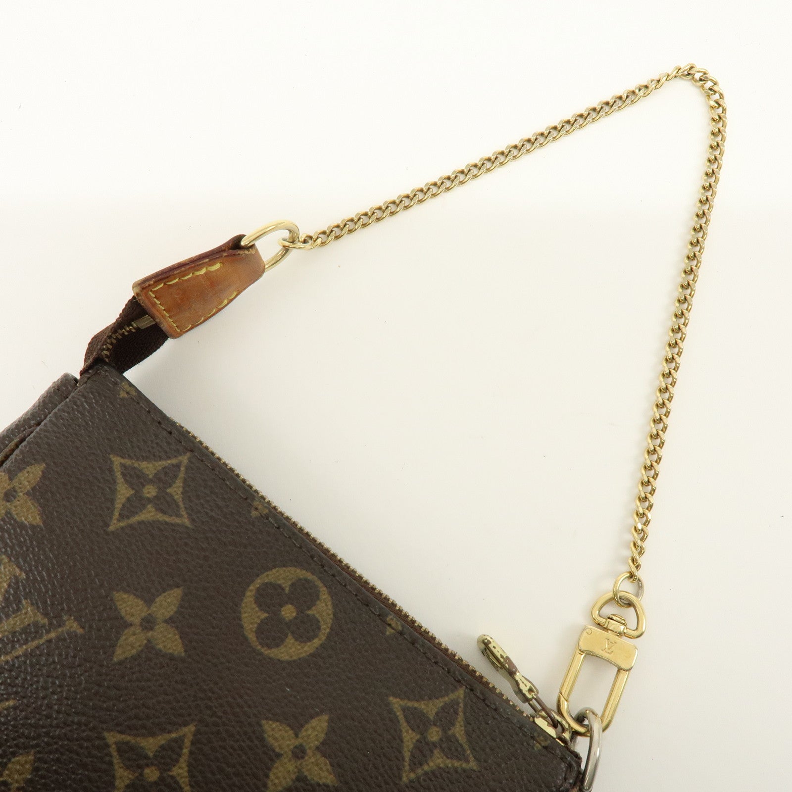 Louis Vuitton Monogram Mini Pochette Accessoires Hand Bag M58009