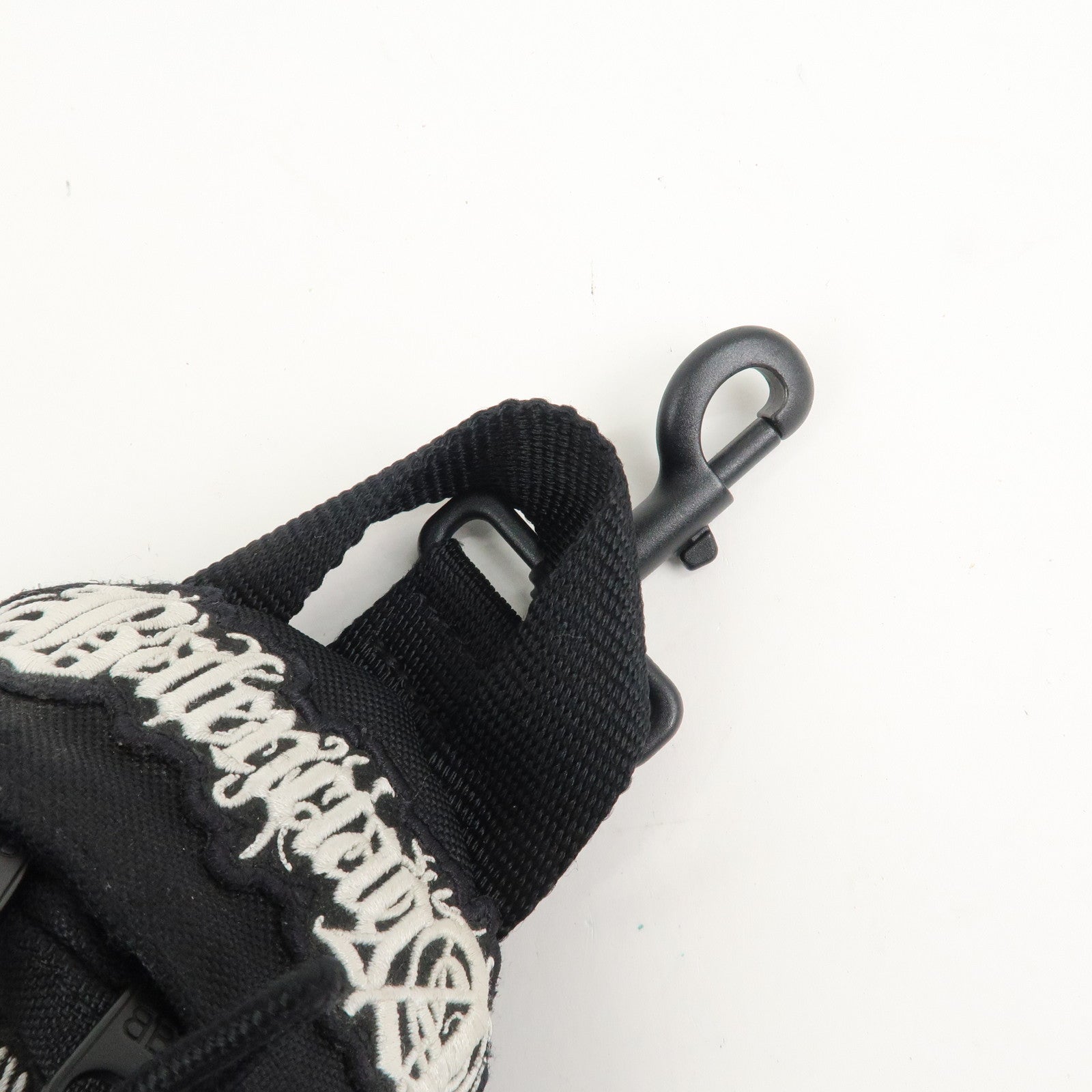 BALENCIAGA Logo Nylon Explorer Mini Shoulder Bag Black 656060