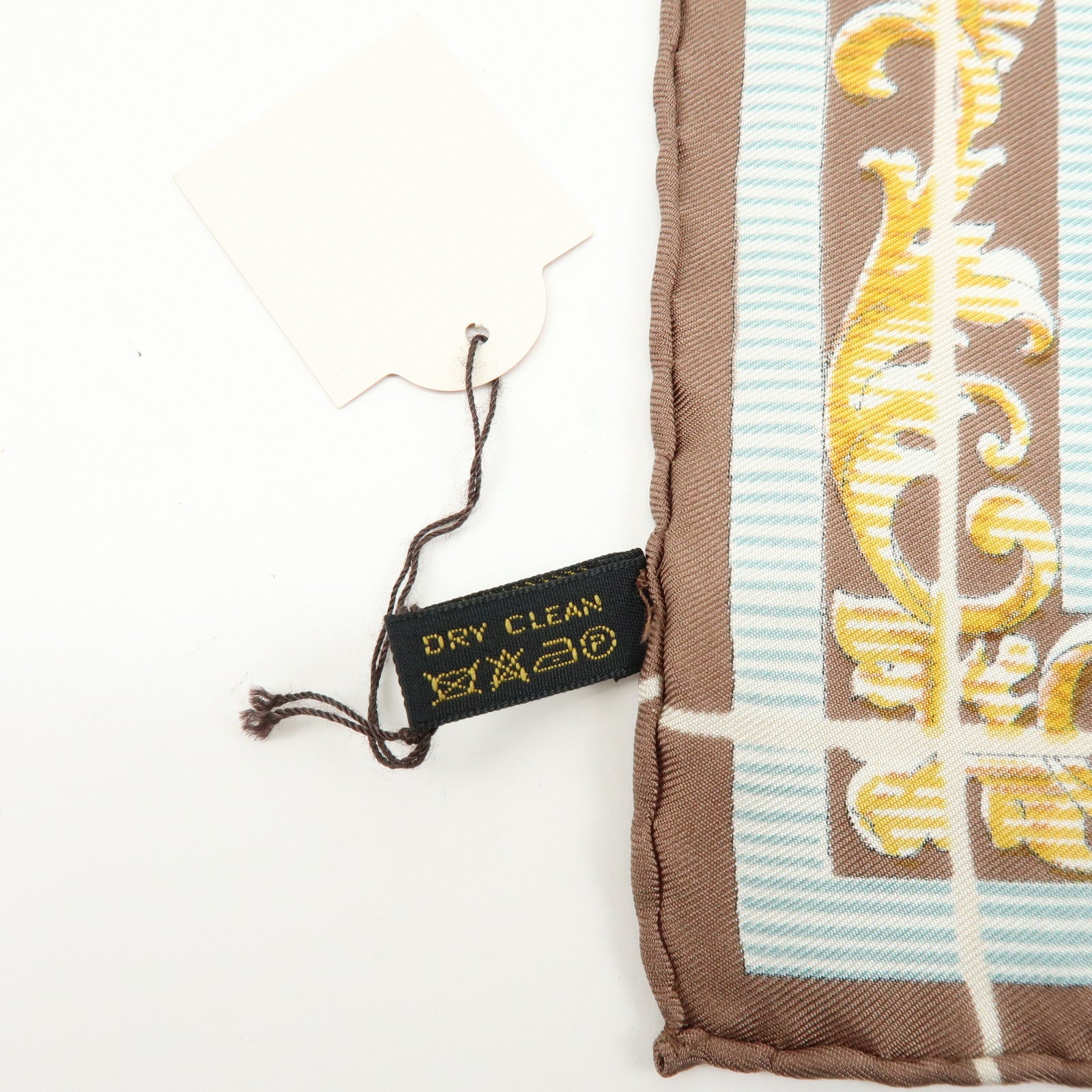 LOEWE Silk 100% Scarf Light Brown Multicolor
