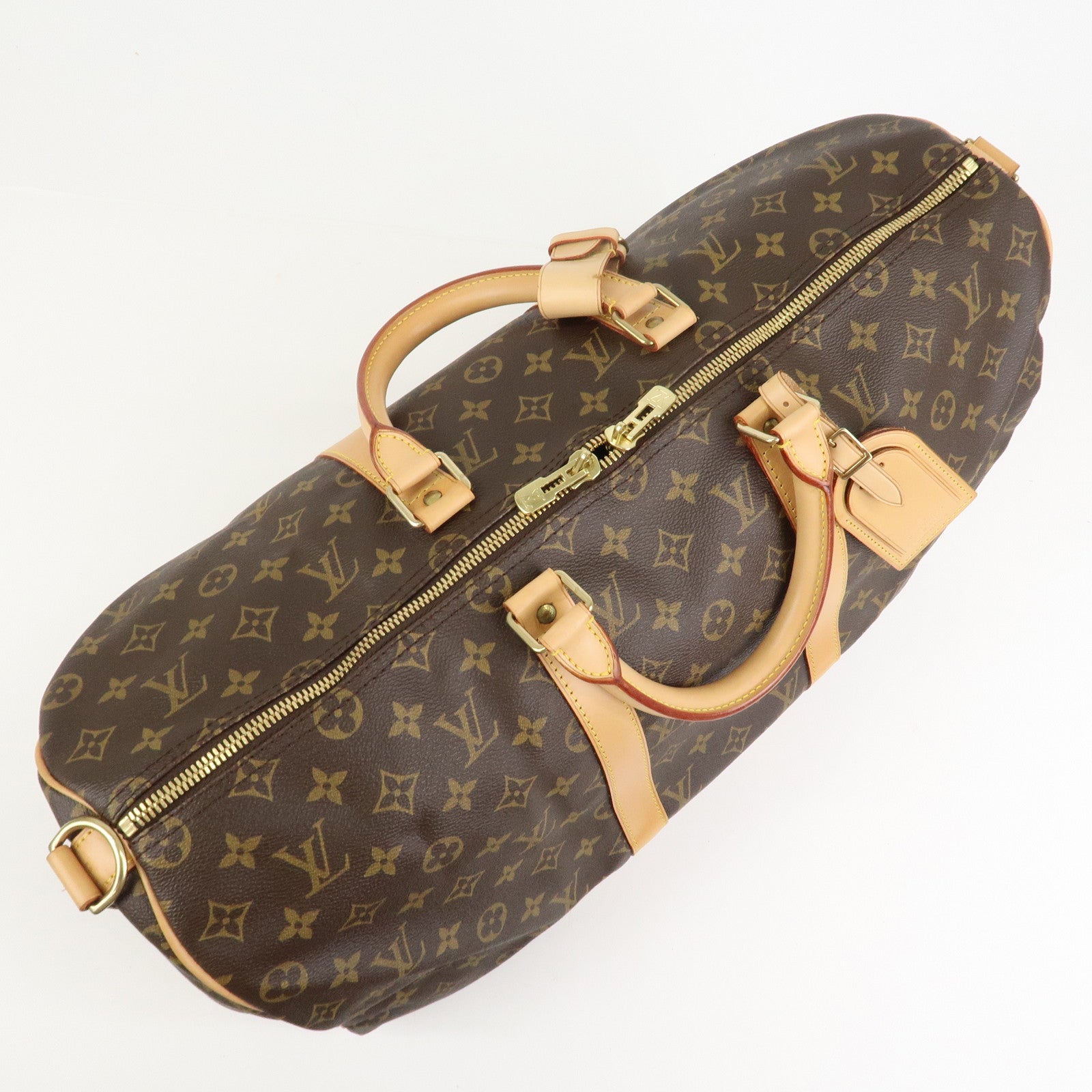Louis Vuitton Monogram Keep All 50 Bandouliere Boston Bag M41416