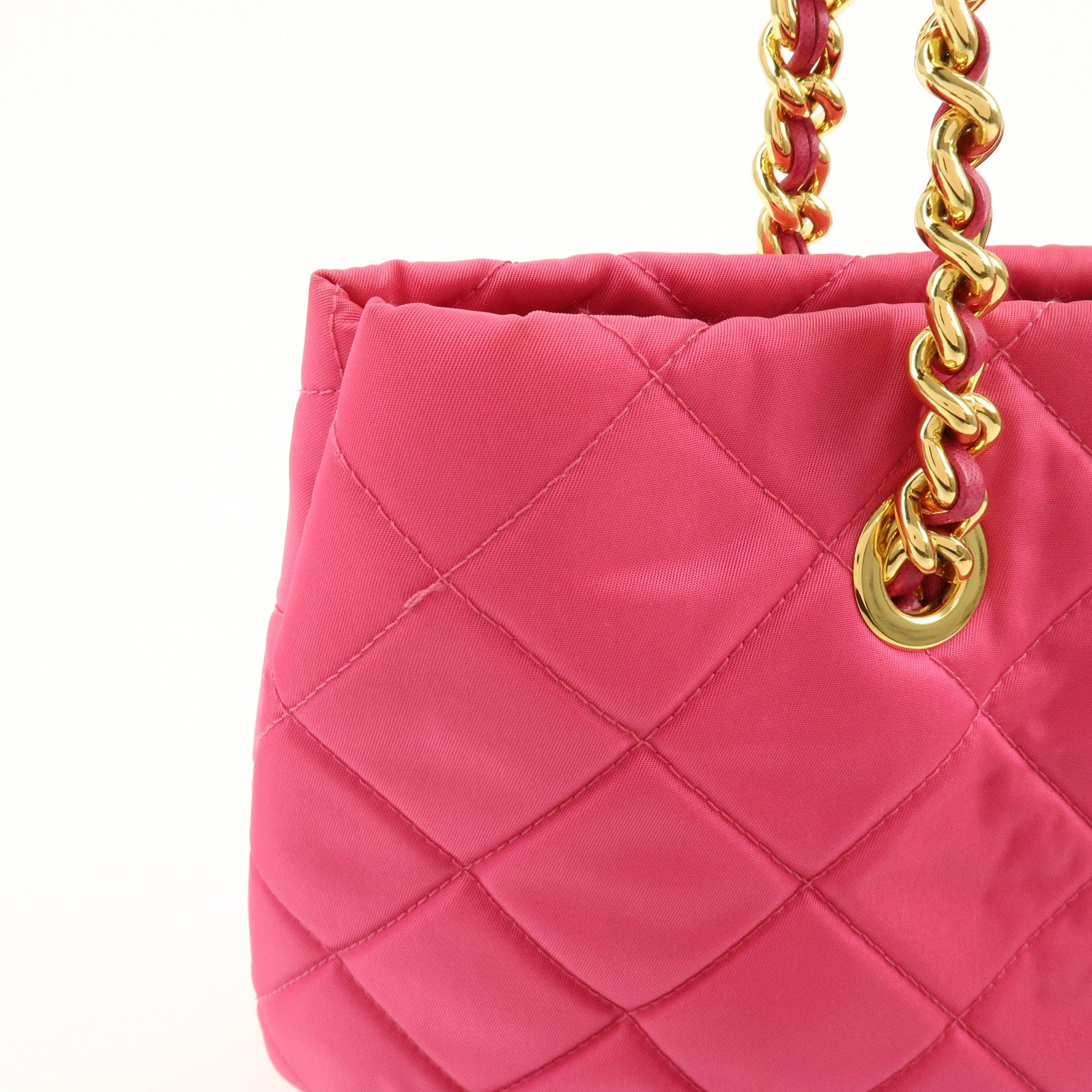 PRADA Triangle Logo Nylon 2Way Hand Bag Shoulder Bag Pink BN2740
