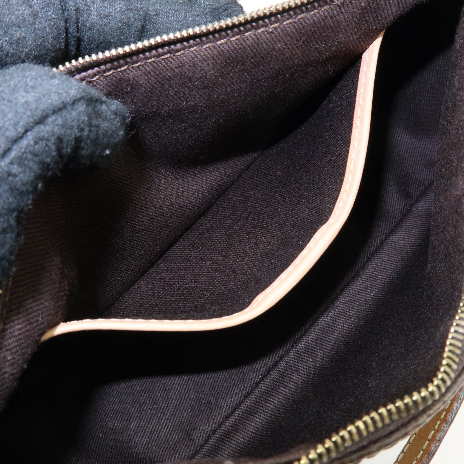 CELINE Macadam PVC Leather Shoulder Bag Hand bag Brown