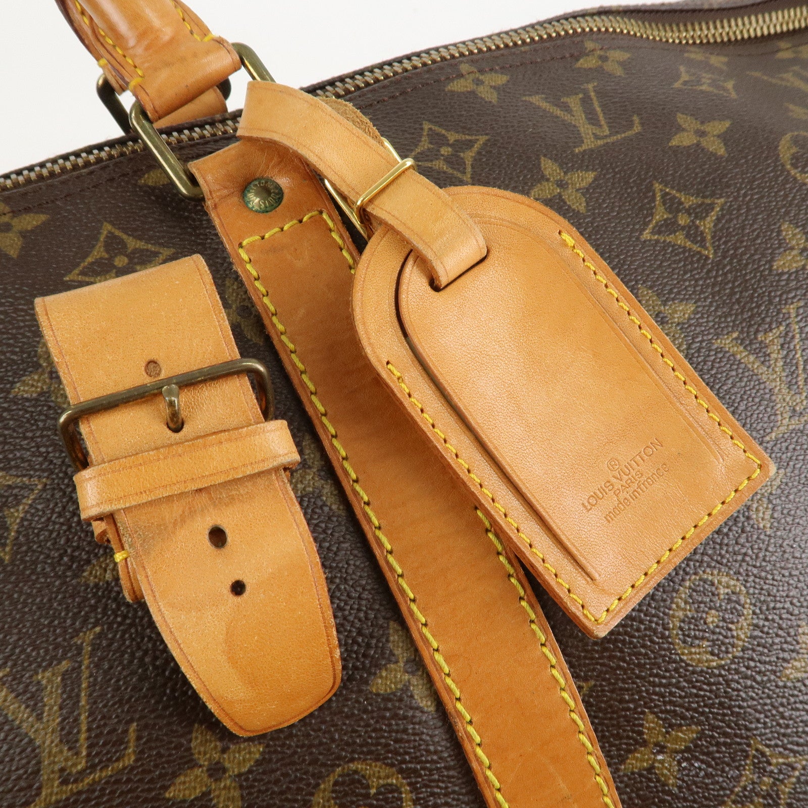 Louis Vuitton Monogram Keep All 60 Boston Bag Brown M41422