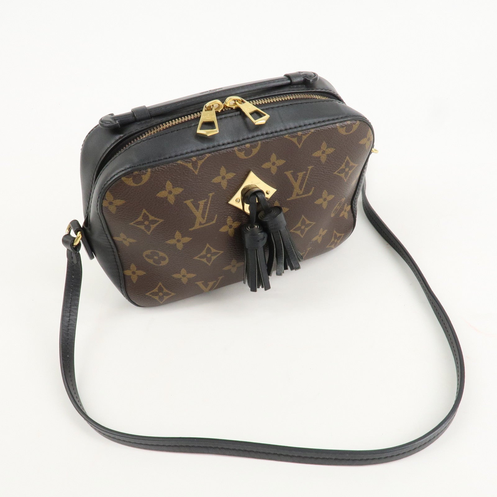 Louis Vuitton Monogram Saintonge Shoulder Bag Noir M43555 Used