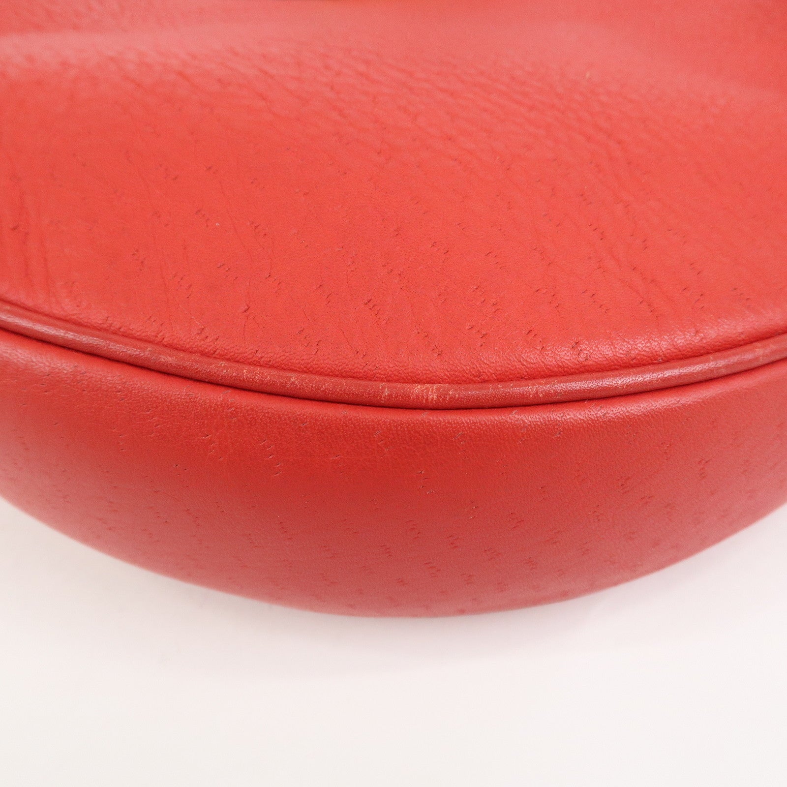 Ferragamo Gancini Leather Shoulder Bag Red