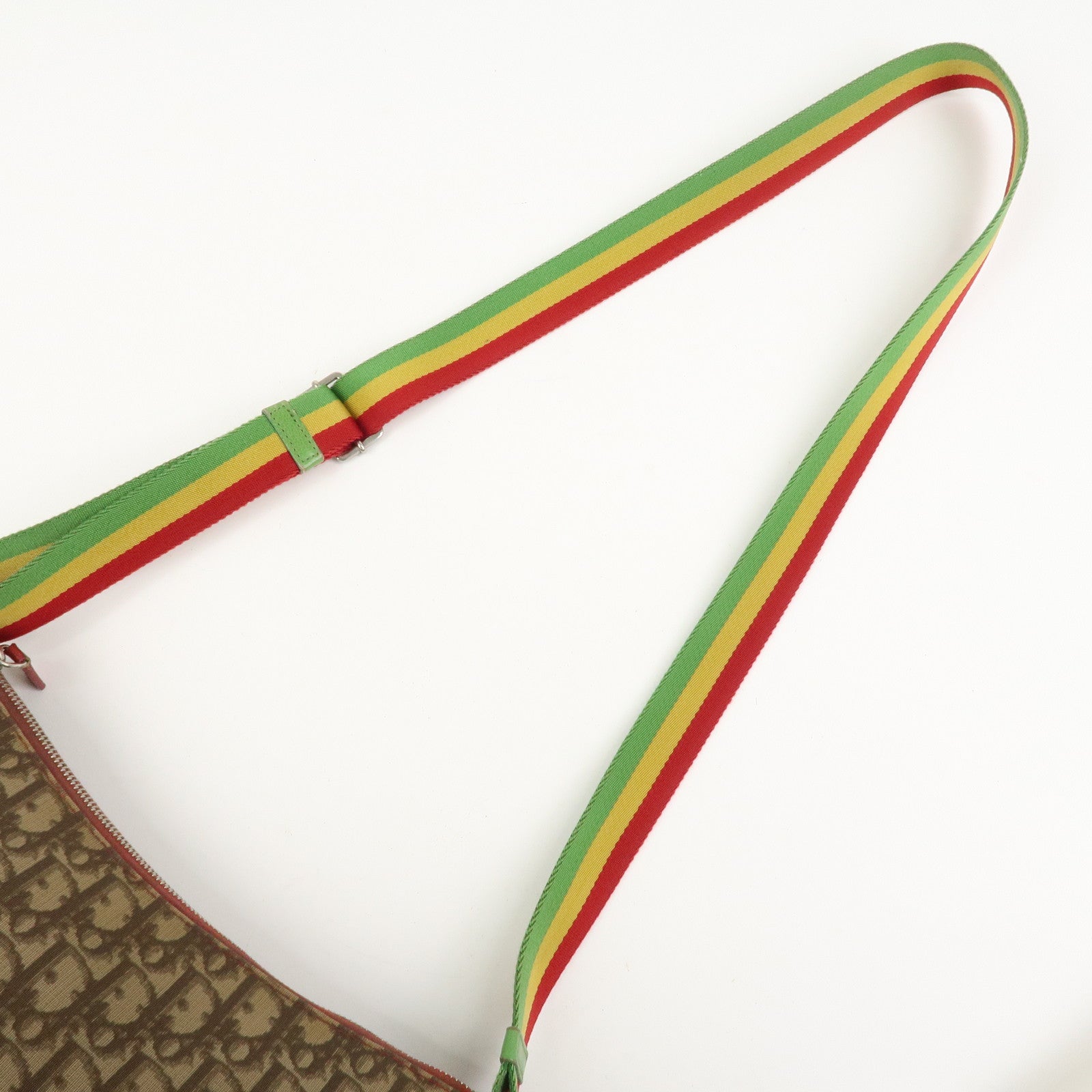 Christian Dior Rasta Trotter PVC Canvas Shoulder Bag Crossbody Bag