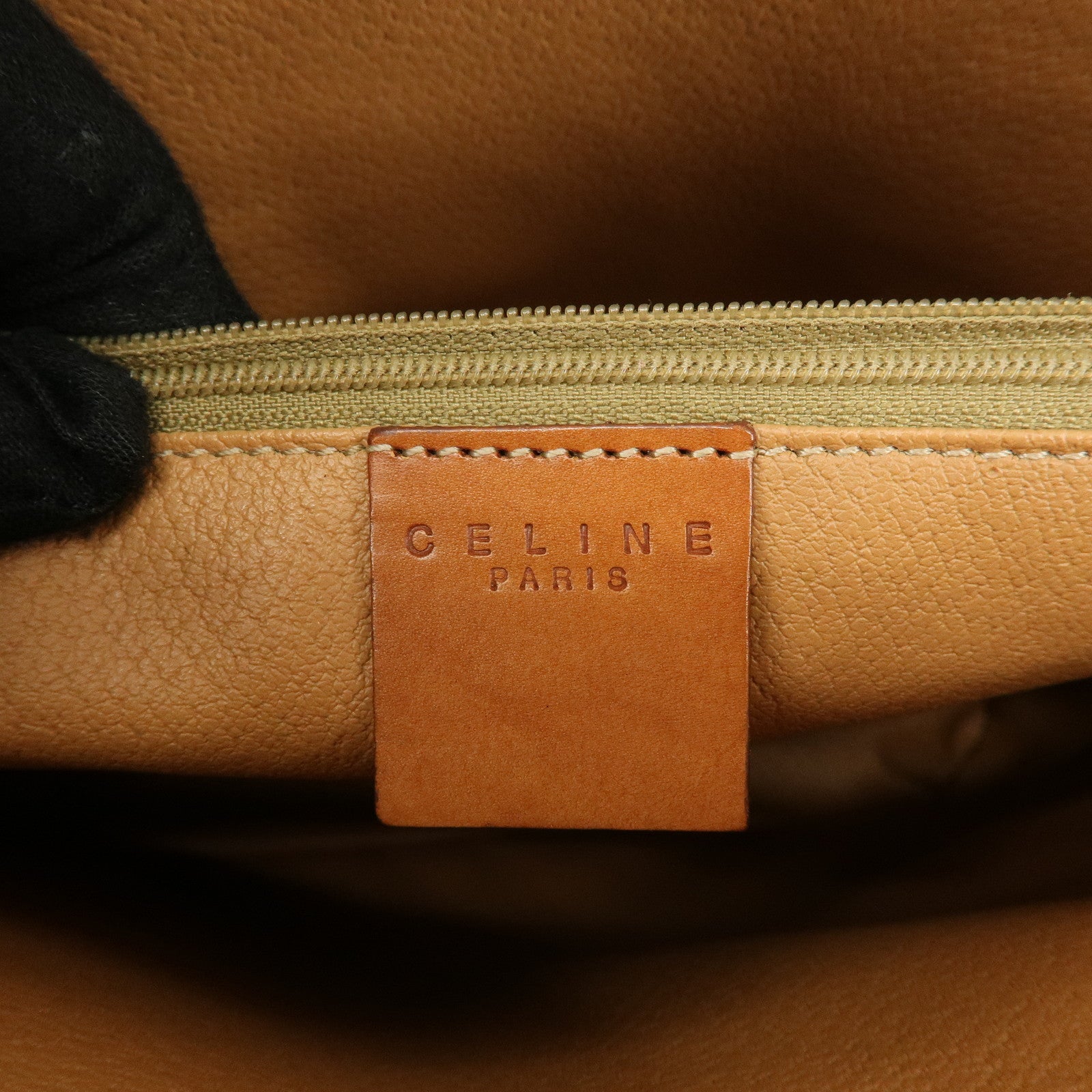 CELINE Macadam PVC Leather Tote Bag Shoulder Bag Brown