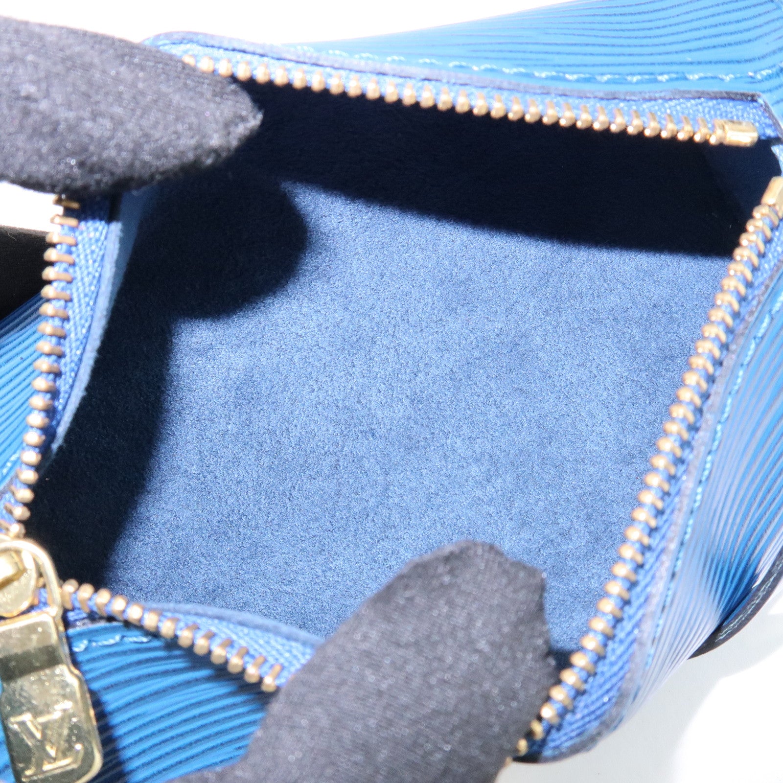 Louis Vuitton Epi Soufflot Shoulder Bag Hand Bag Toledo Blue M52225