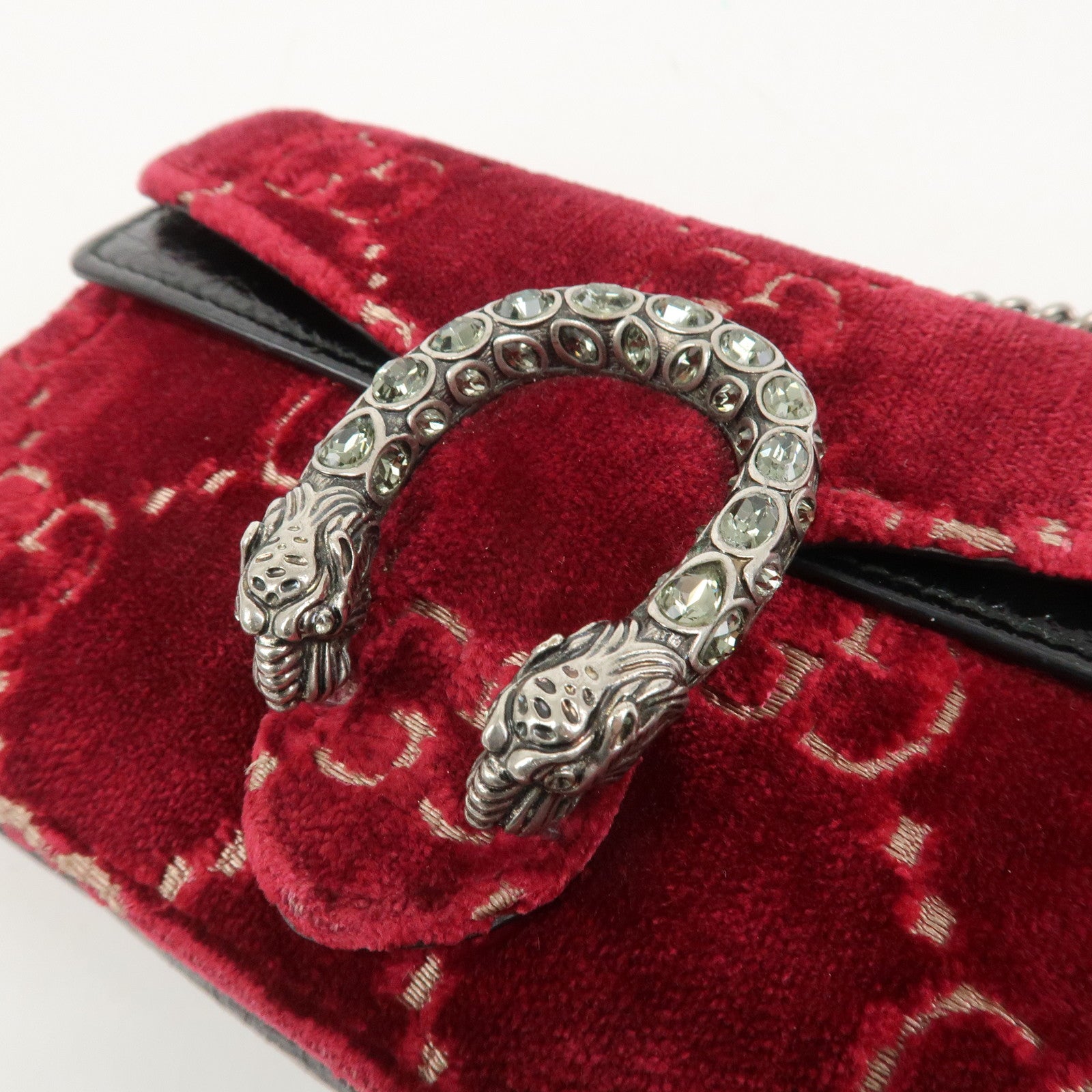 GUCCI Dionysus Super Mini Bag Leather Chain Shoulder Bag 476432