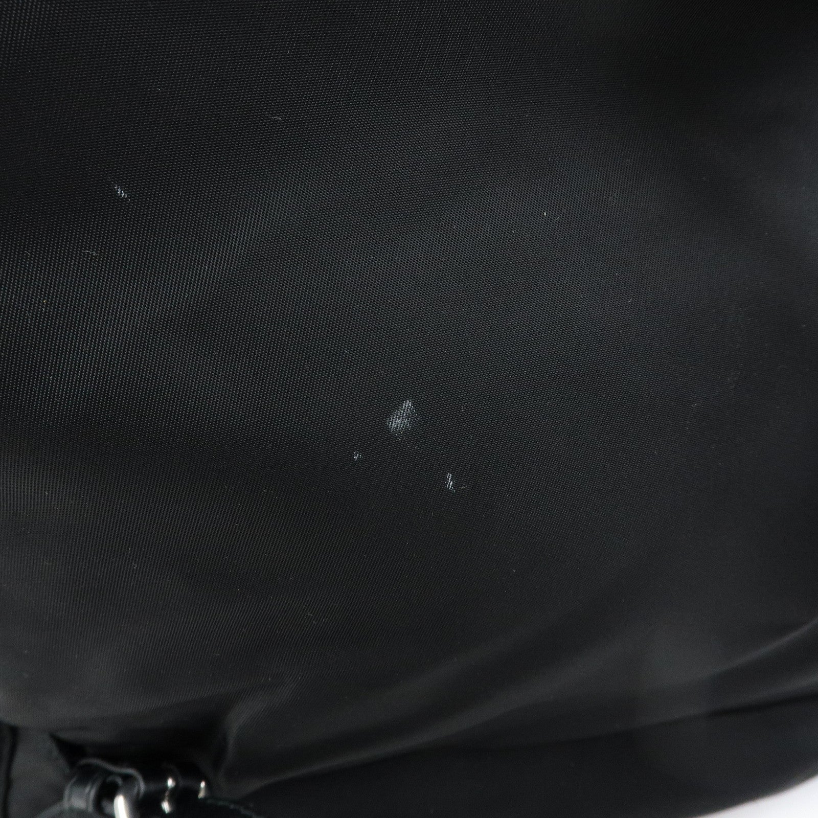 PRADA Triangle Logo Nylon Studs Backpack Rucksack Black 1BZ811