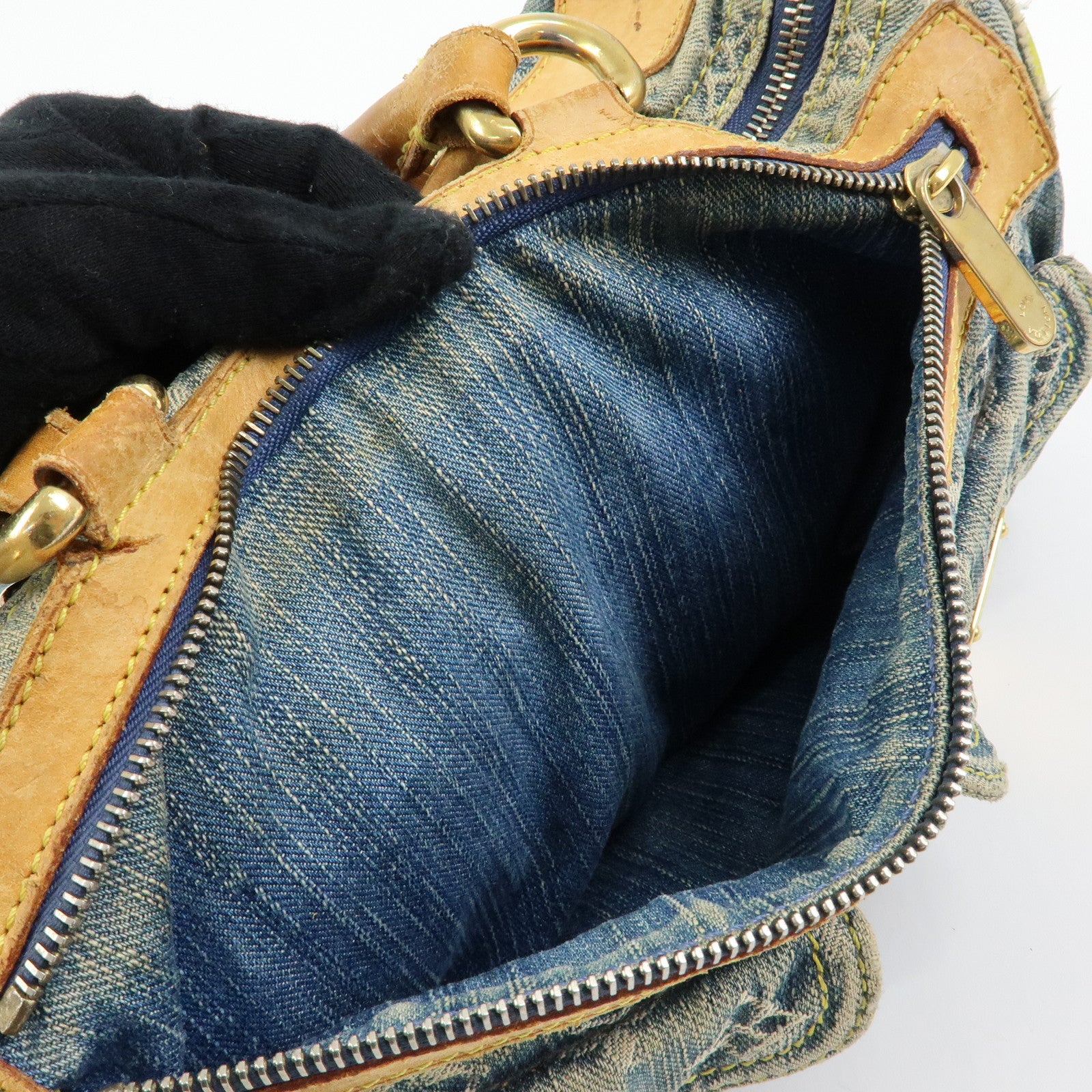 Louis Vuitton Monogram Denim Neo Speedy Boston Bag Blue M95019