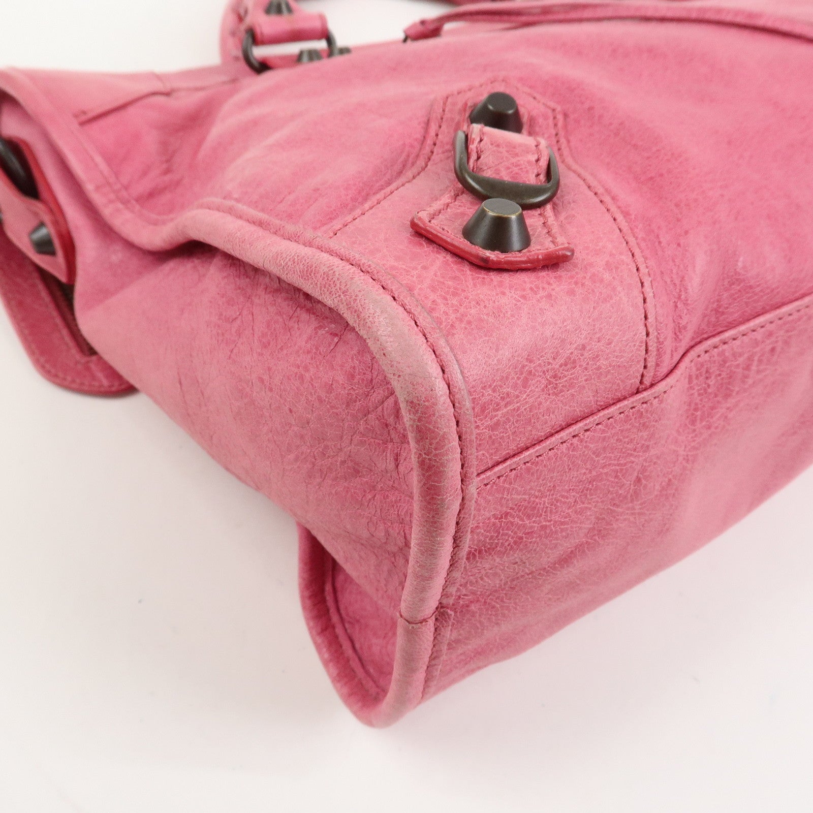 BALENCIAGA The City Leather 2Way Bag Hand Bag Shoulder Bag 115748