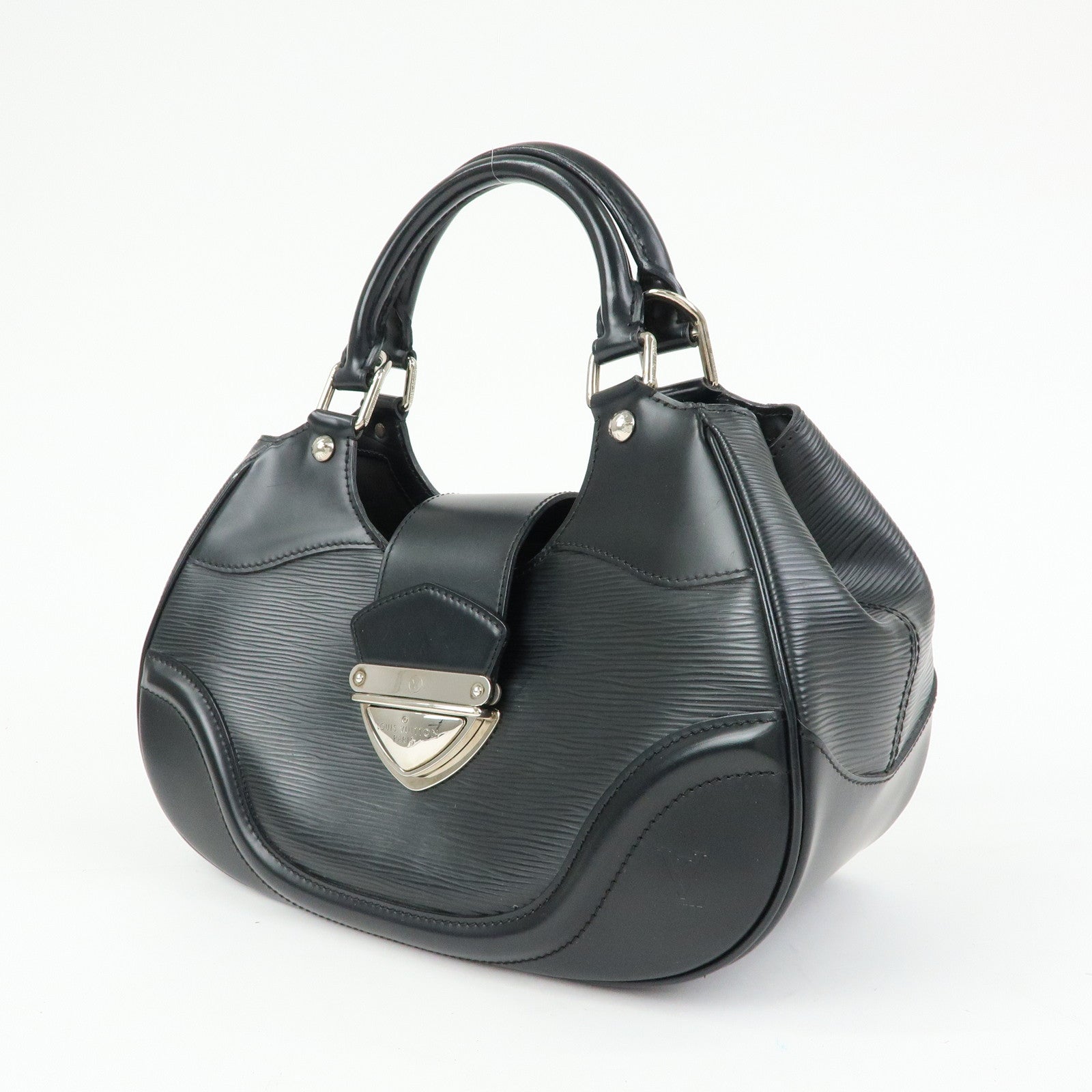 Louis Vuitton Epi Leather Sac Montaigne Hand Bag Noir Black M59302