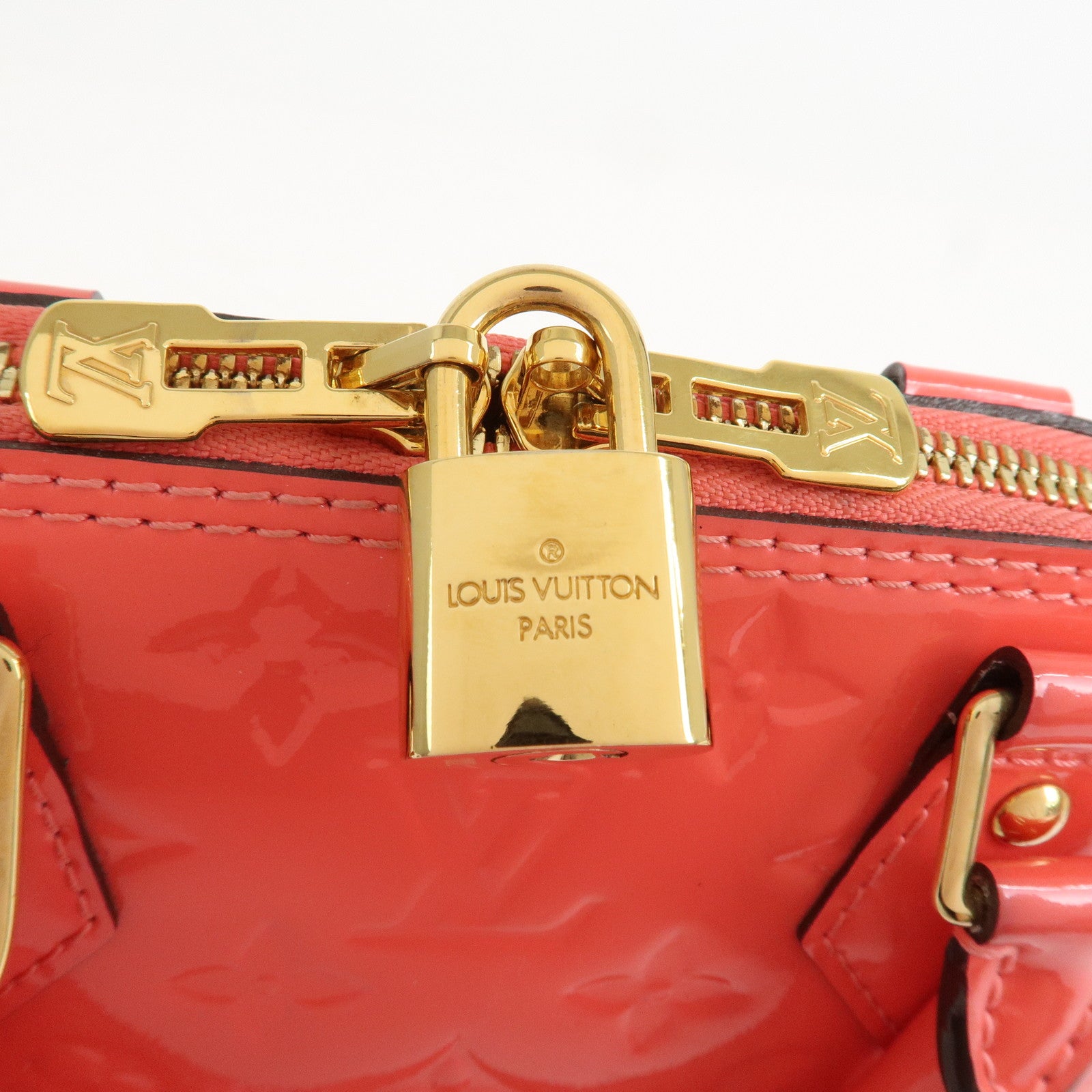 Louis Vuitton Monogram Vernis Alma BB 2Way Bag Hand Bag Rose Rich M90259