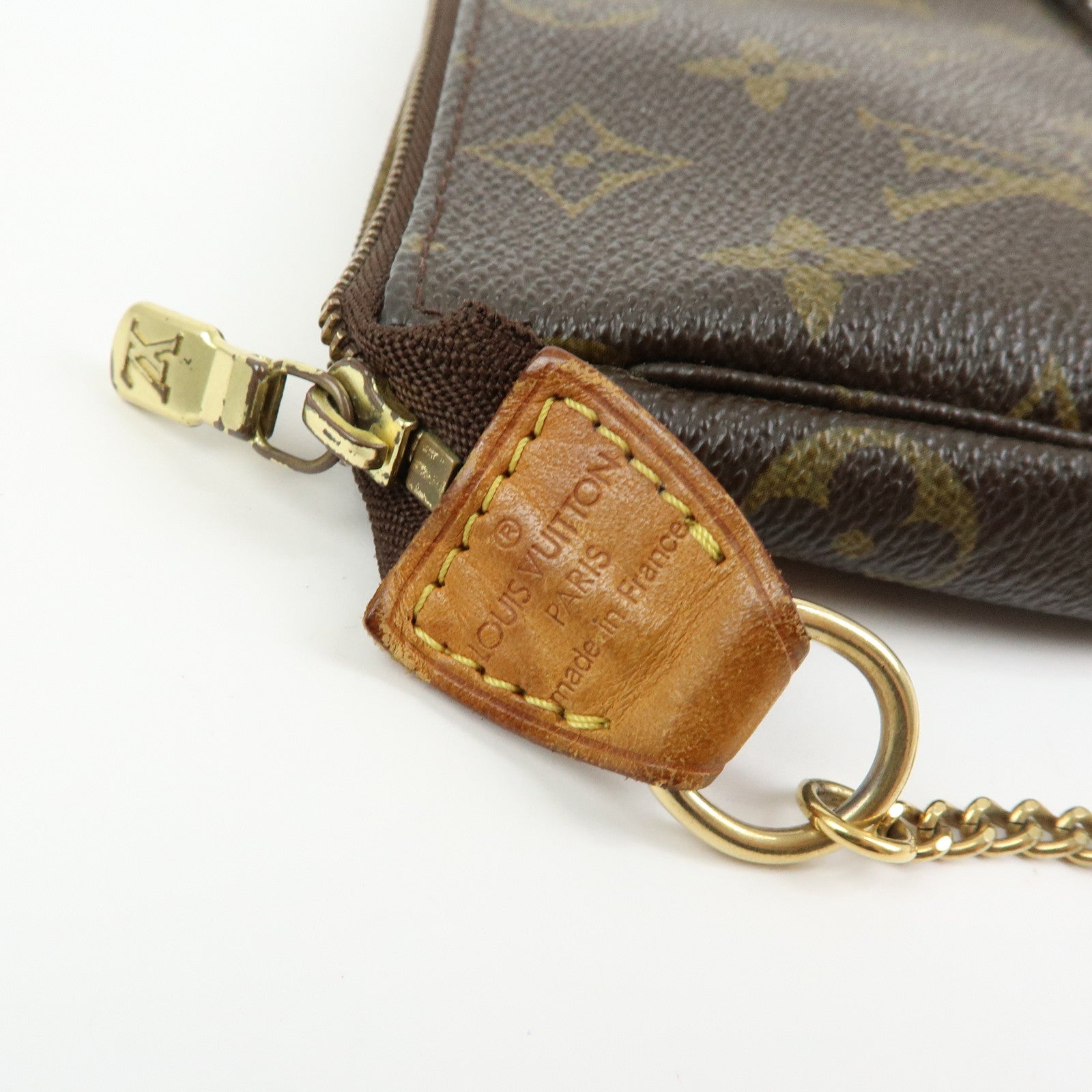 Louis Vuitton Monogram Mini Pochette Accessoires Hand Bag M58009