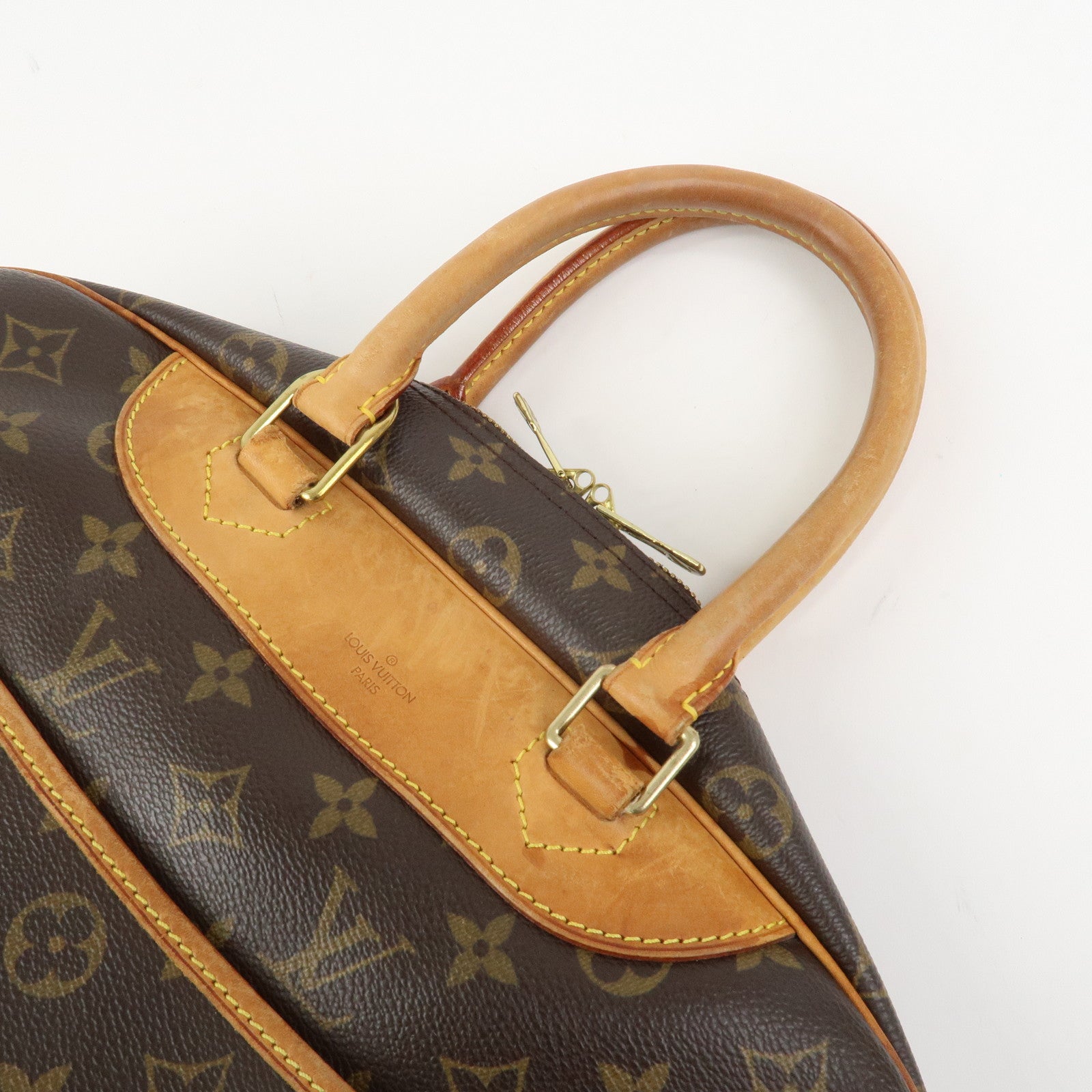 Louis Vuitton Monogram Canvas Deauville Hand Bag Brown M47270