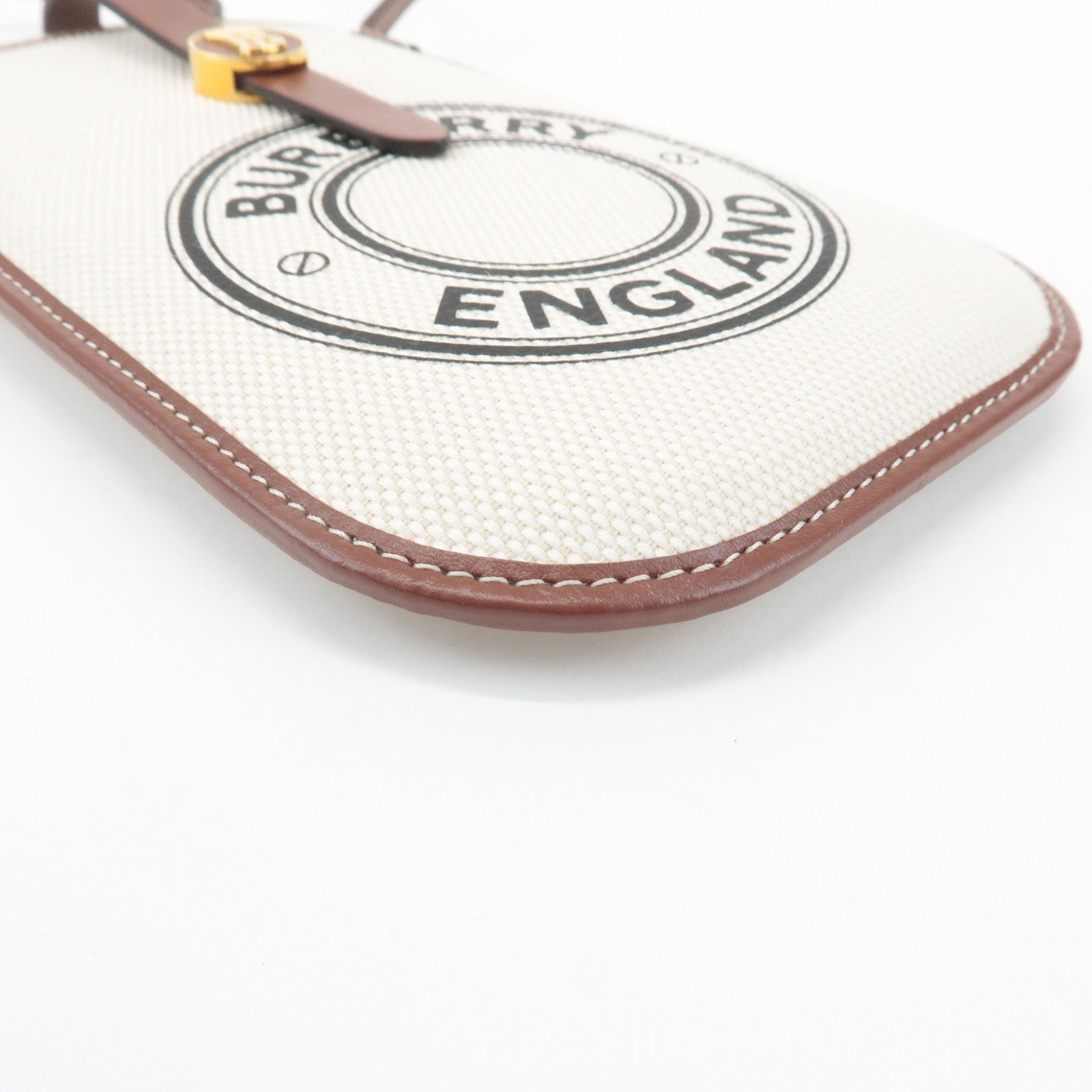 BURBERRY ANNE Phone CB Canvas Leather Smart Phone Shoulder Bag