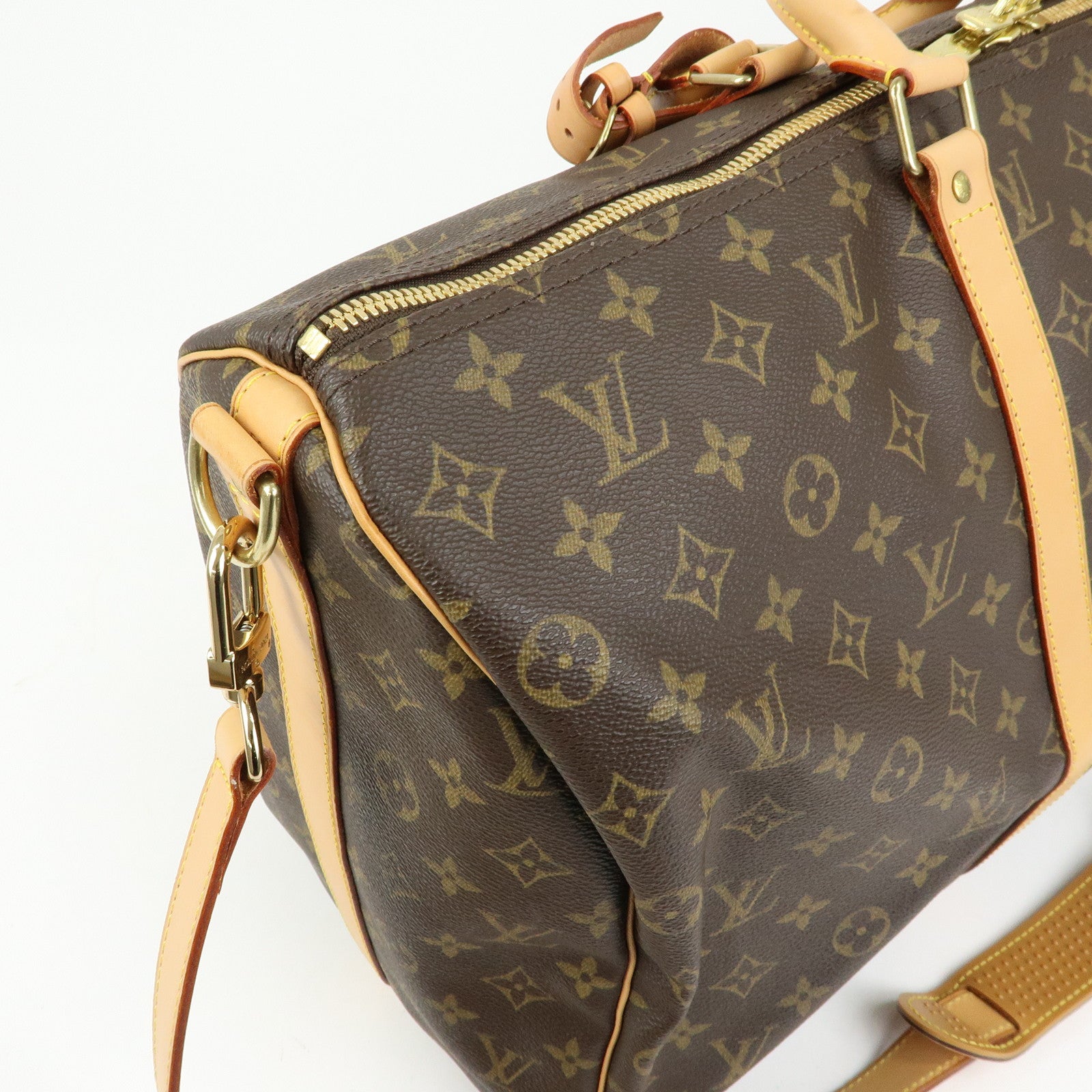 Louis Vuitton Monogram Keep All Bandouliere 50 Boston Bag M41416