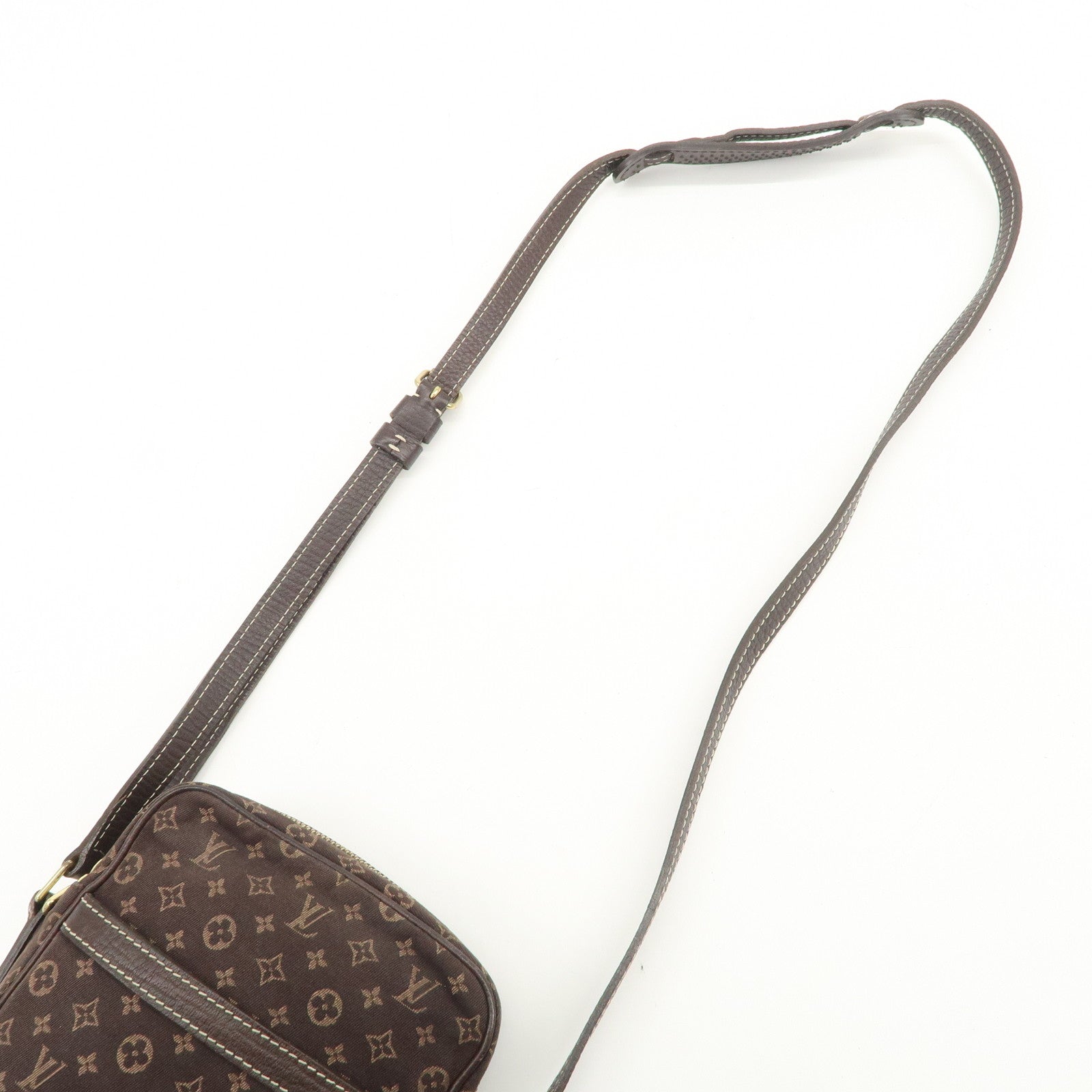 Louis Vuitton Monogram Mini Lin Danube Shoulder Bag Brown M95228
